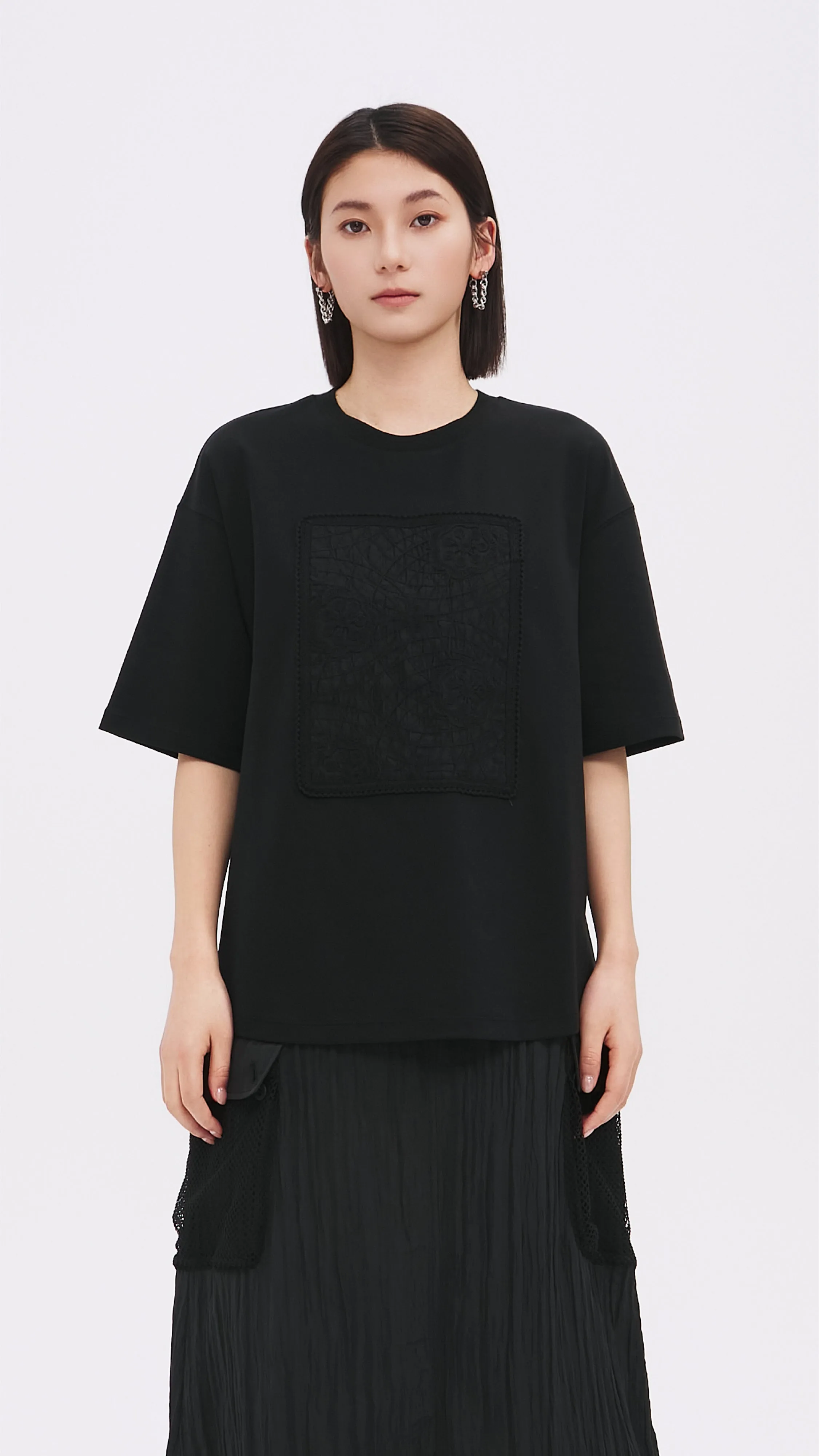 Embroidery Patch Shirt sold by INITIAL Fashion