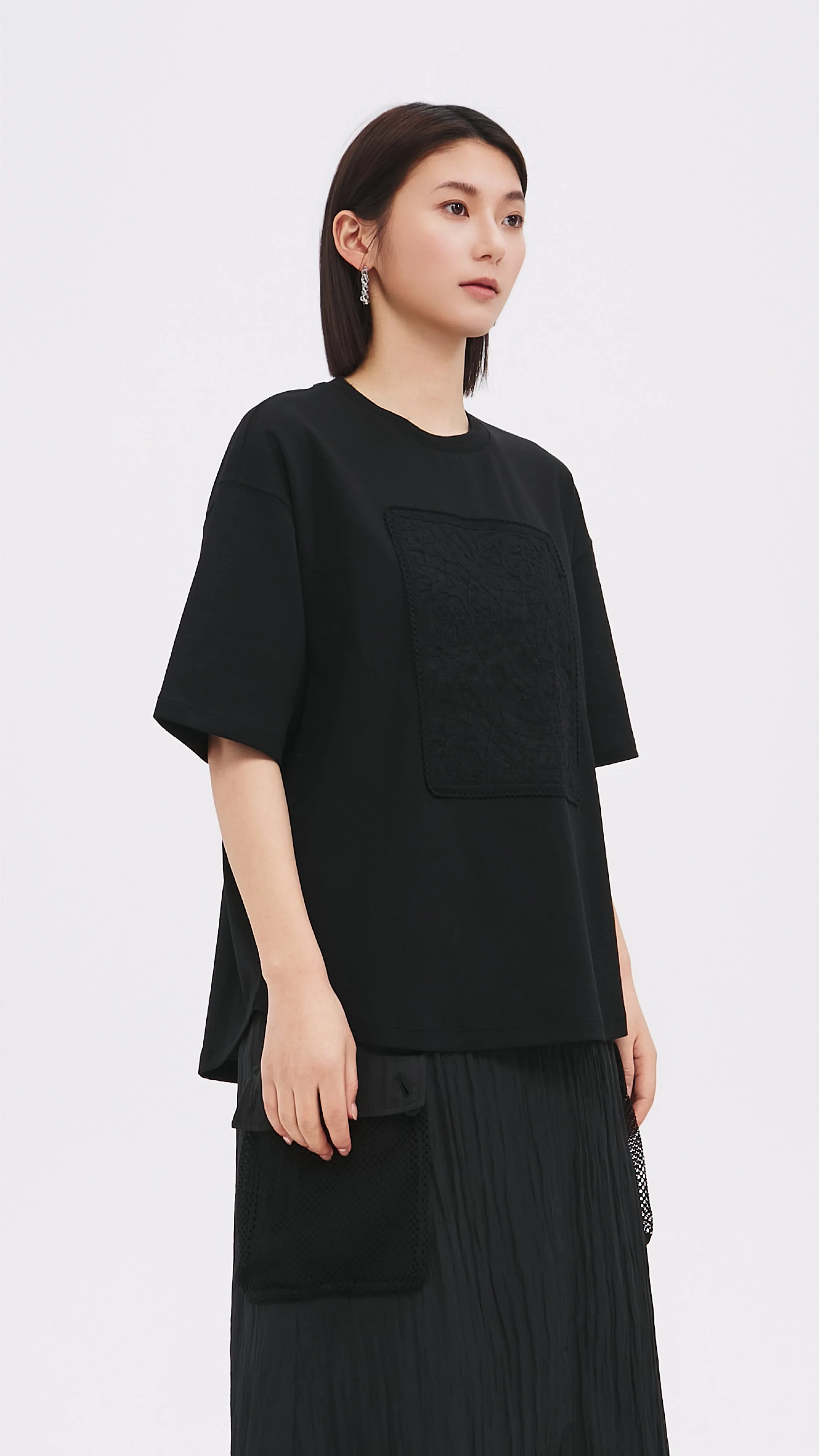 Embroidery Patch Shirt sold by INITIAL Fashion product image thumbnail 2