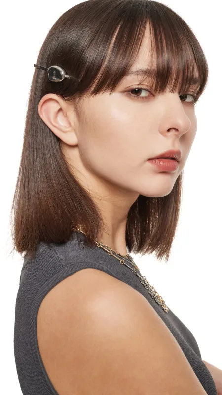 Glamour Distort Hairclip Set With Faux Pearl sold by INITIAL Fashion