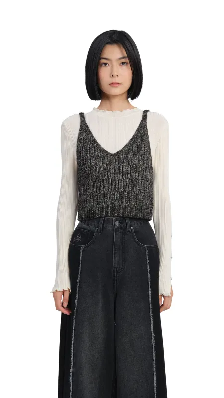 Textural Knit Vest sold by INITIAL Fashion