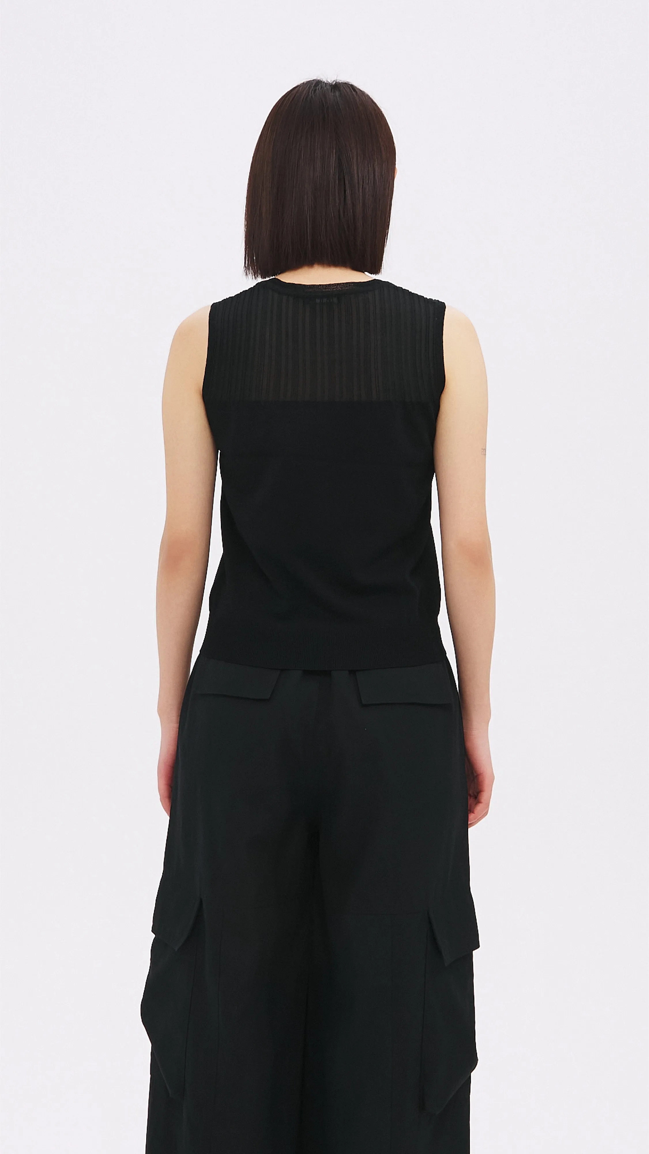 Mixed Yarn Vest sold by INITIAL Fashion product image thumbnail 3