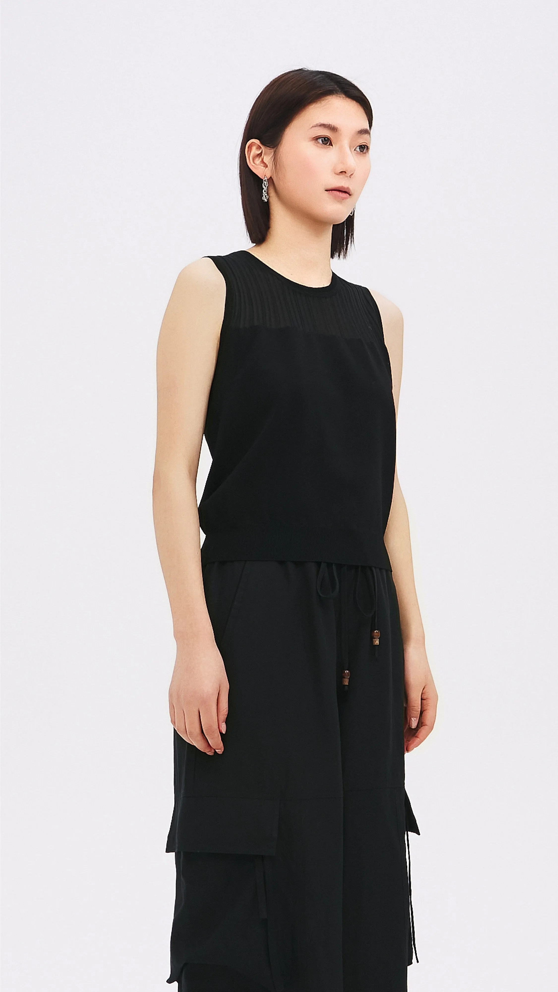 Mixed Yarn Vest sold by INITIAL Fashion product image thumbnail 2