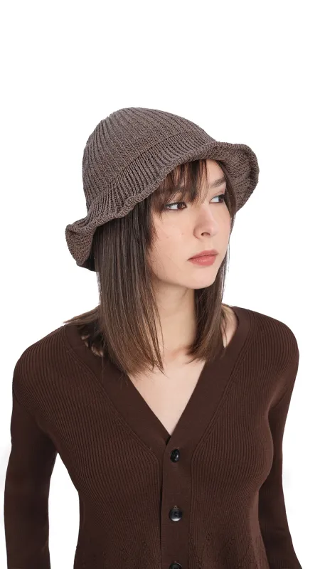 Knitted Cloche Bucket Hat sold by INITIAL Fashion