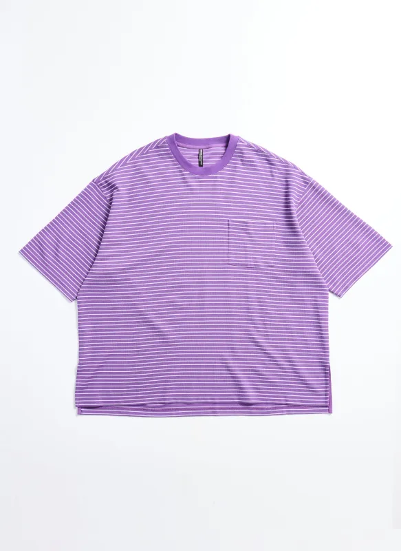 Jacquard Short Sleeves Border Tops sold by INITIAL Fashion