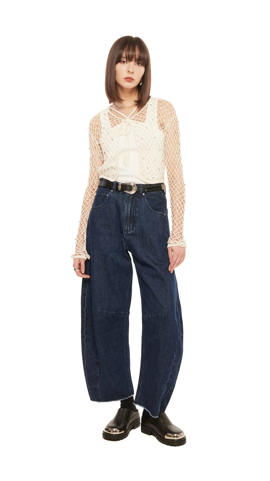 Beaded Crochet Cardigan sold by INITIAL Fashion product image thumbnail 4