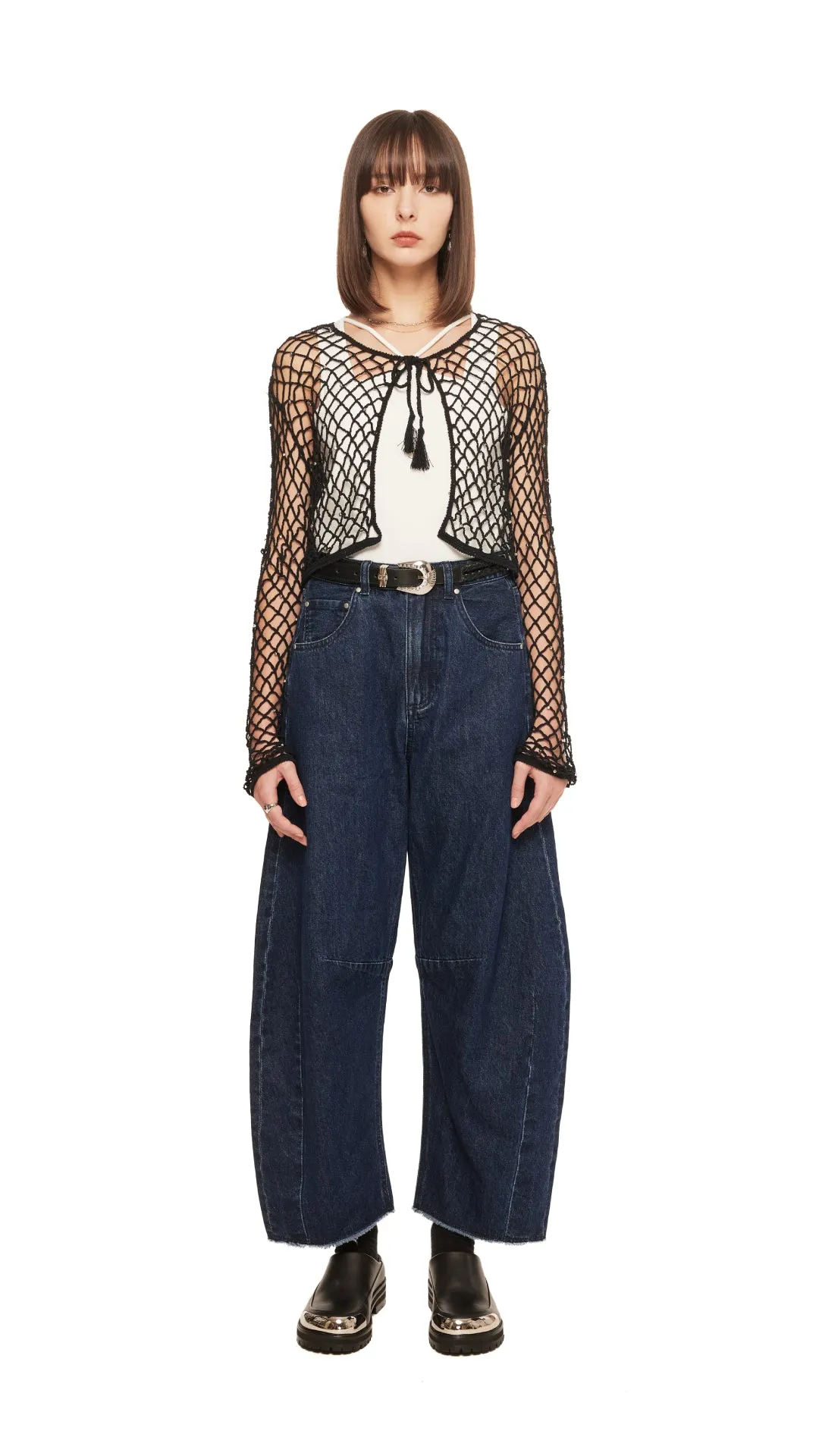 Beaded Crochet Cardigan sold by INITIAL Fashion product image thumbnail 4