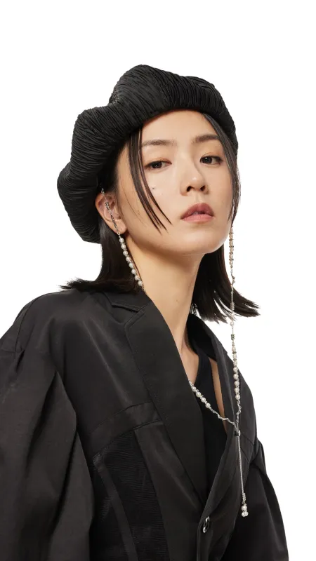 Wrinkled Pizza Beret sold by INITIAL Fashion
