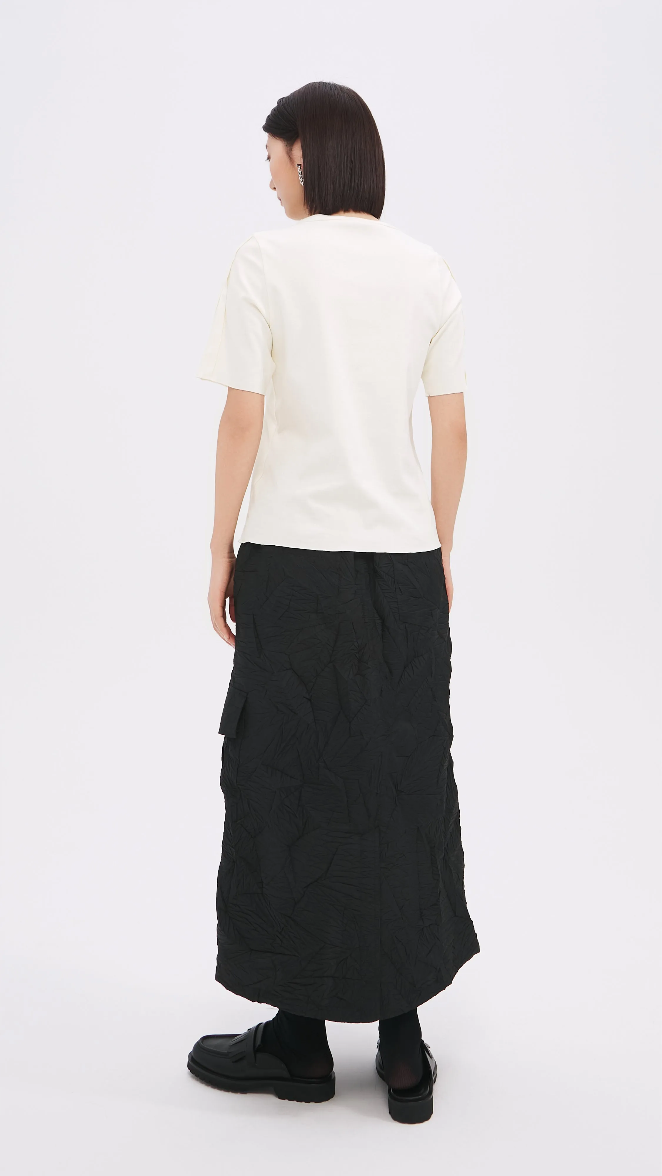 Distort Pleated Military Skirt sold by INITIAL Fashion product image thumbnail 5