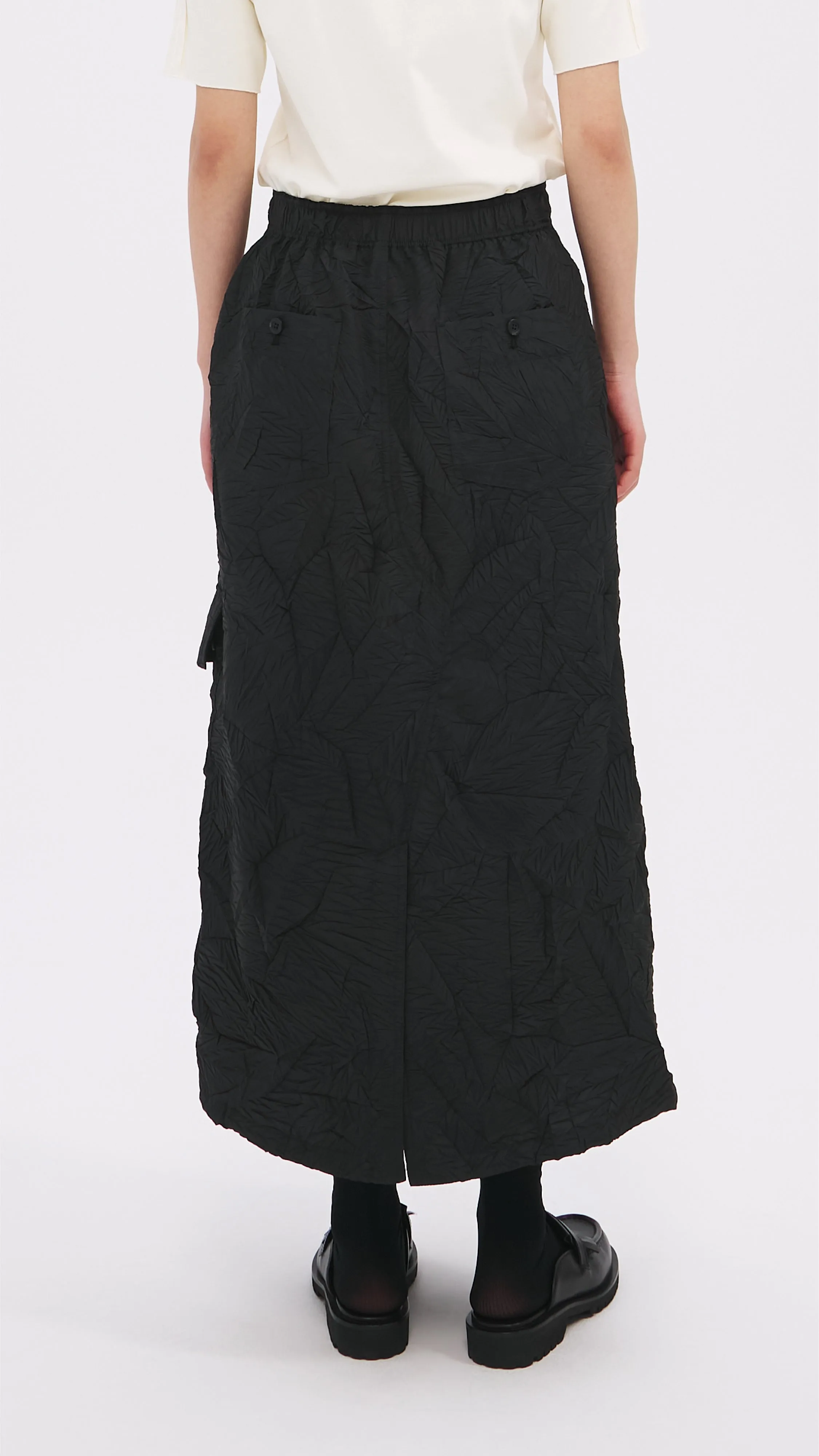 Distort Pleated Military Skirt sold by INITIAL Fashion product image thumbnail 3