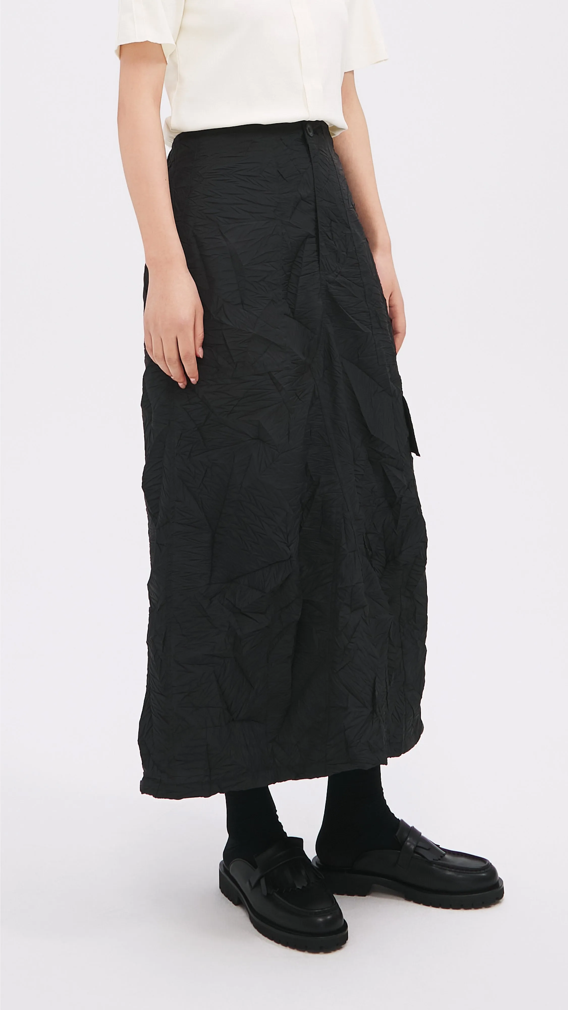 Distort Pleated Military Skirt sold by INITIAL Fashion product image thumbnail 2