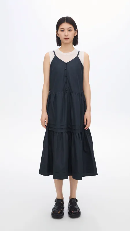 Gather Pleaded Dress sold by INITIAL Fashion