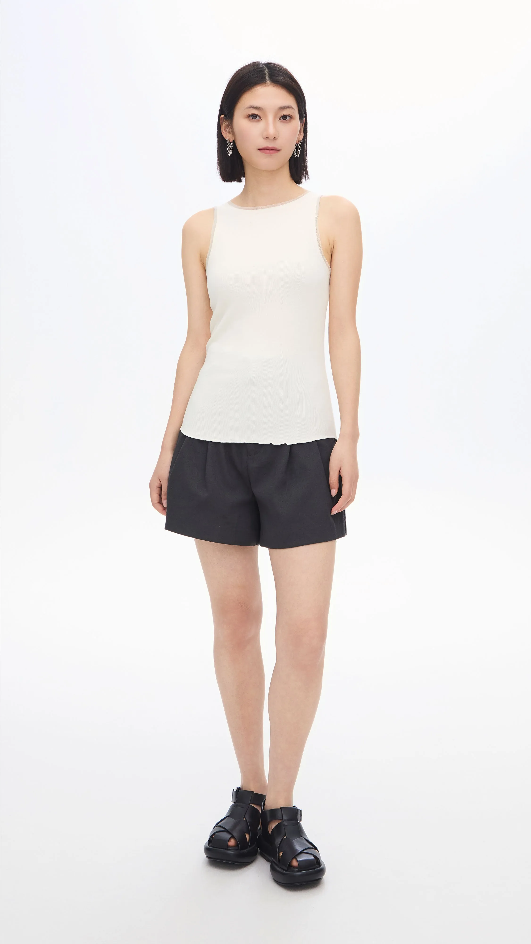 Cutout Tank Top sold by INITIAL Fashion product image thumbnail 4