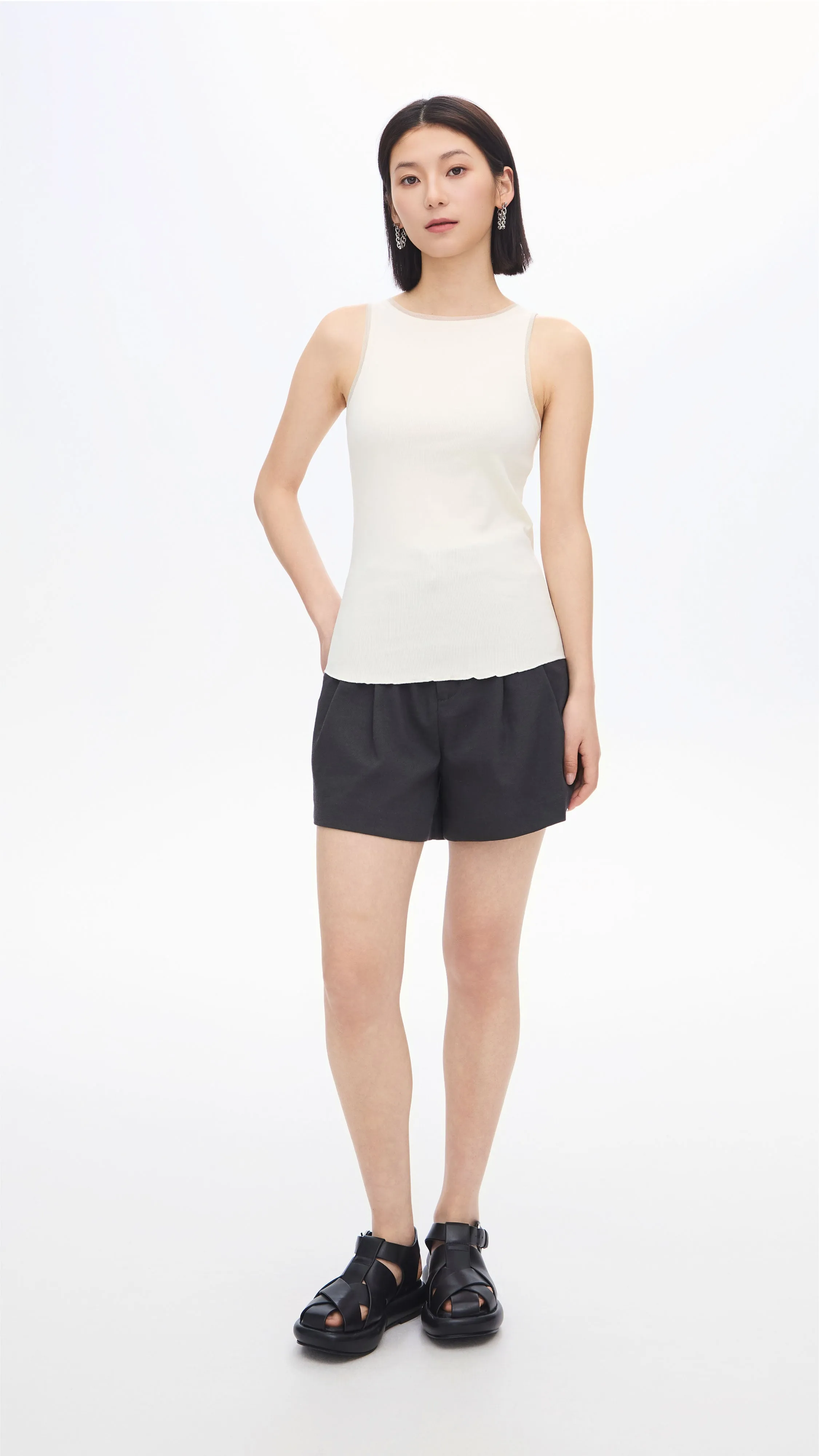 Cutout Tank Top sold by INITIAL Fashion product image thumbnail 5