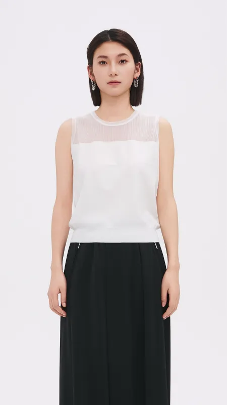 Mixed Yarn Vest sold by INITIAL Fashion