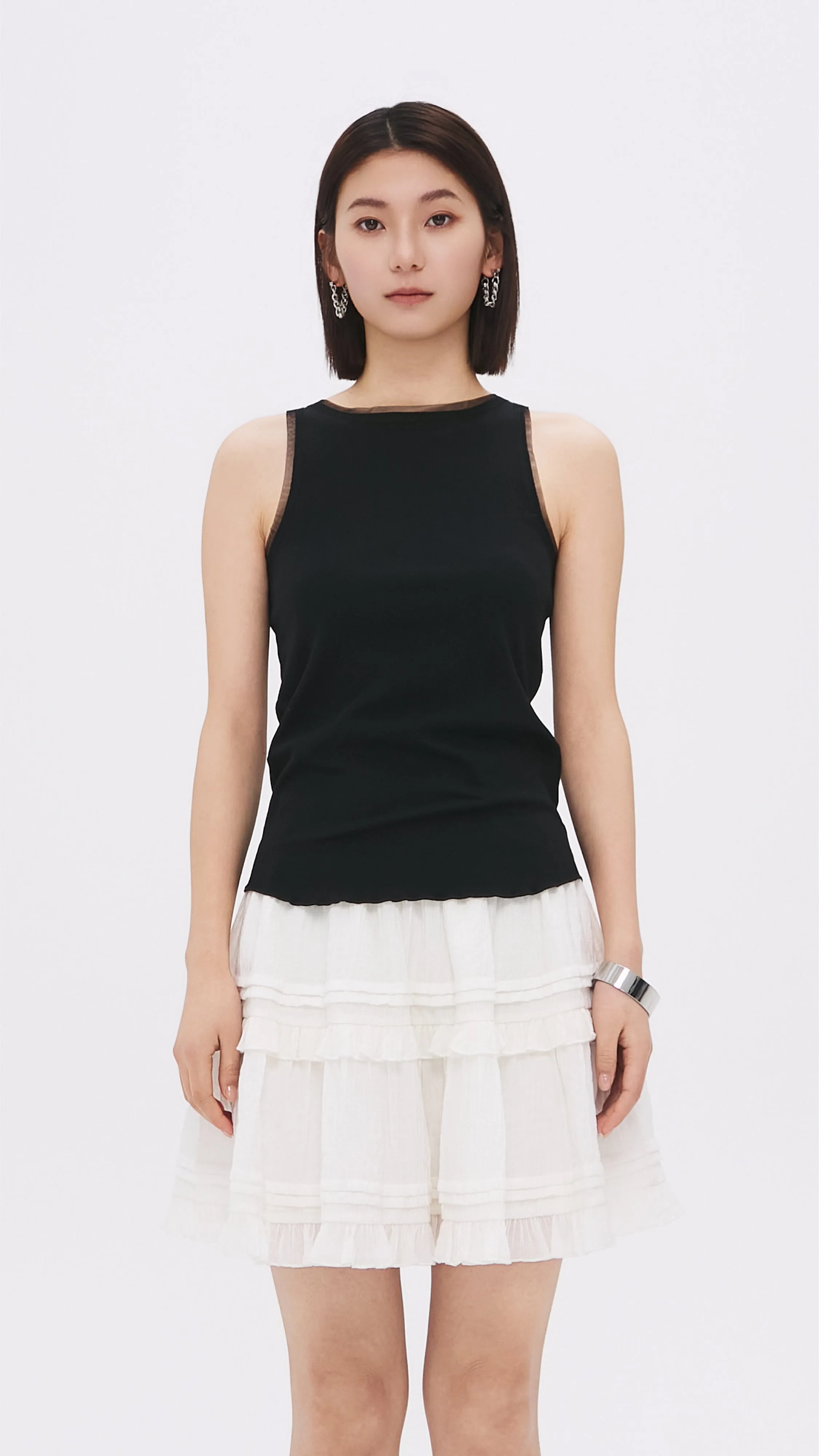 Cutout Tank Top sold by INITIAL Fashion