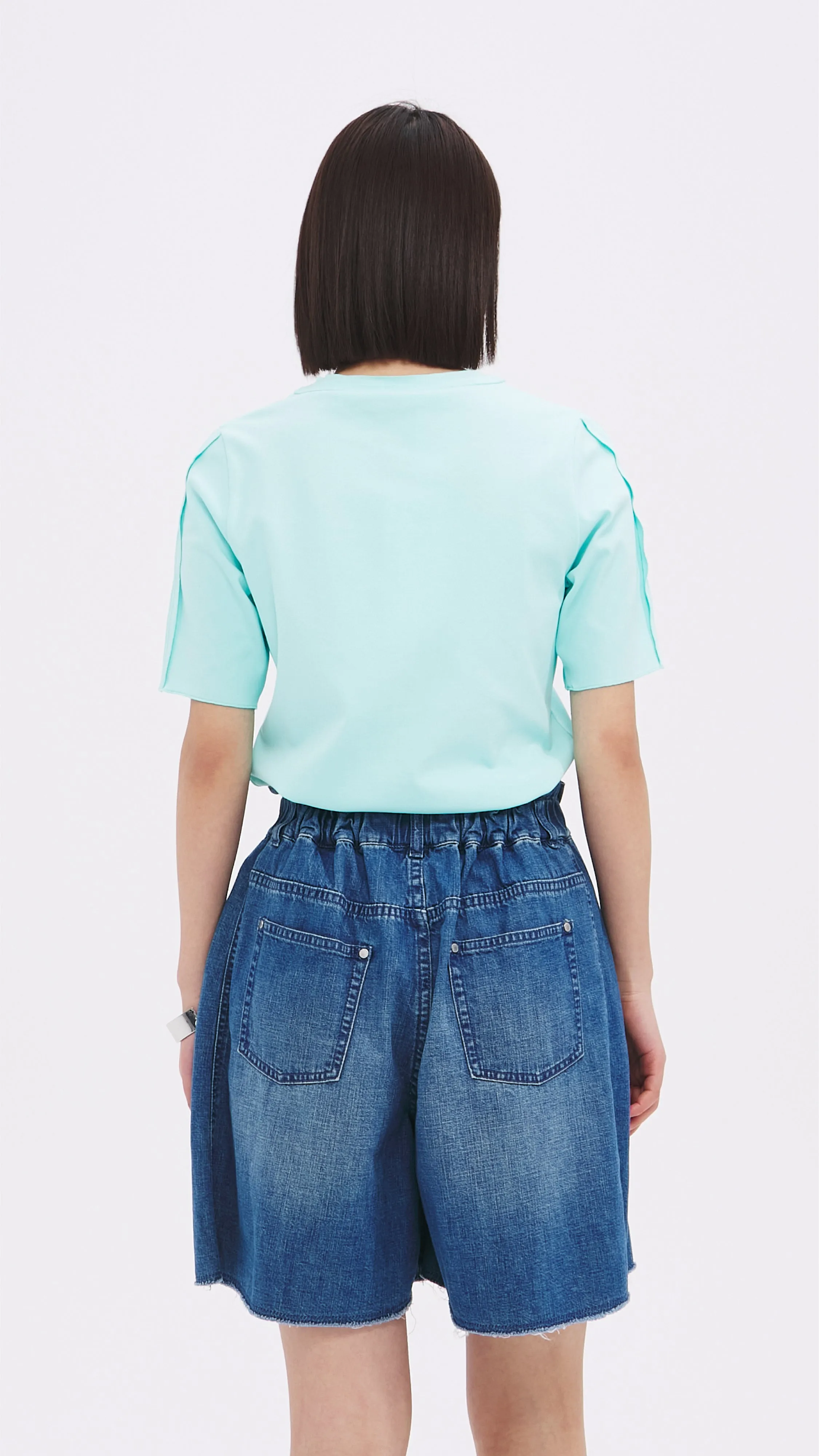 Tucks-trimmed T-Shirt sold by INITIAL Fashion product image thumbnail 3