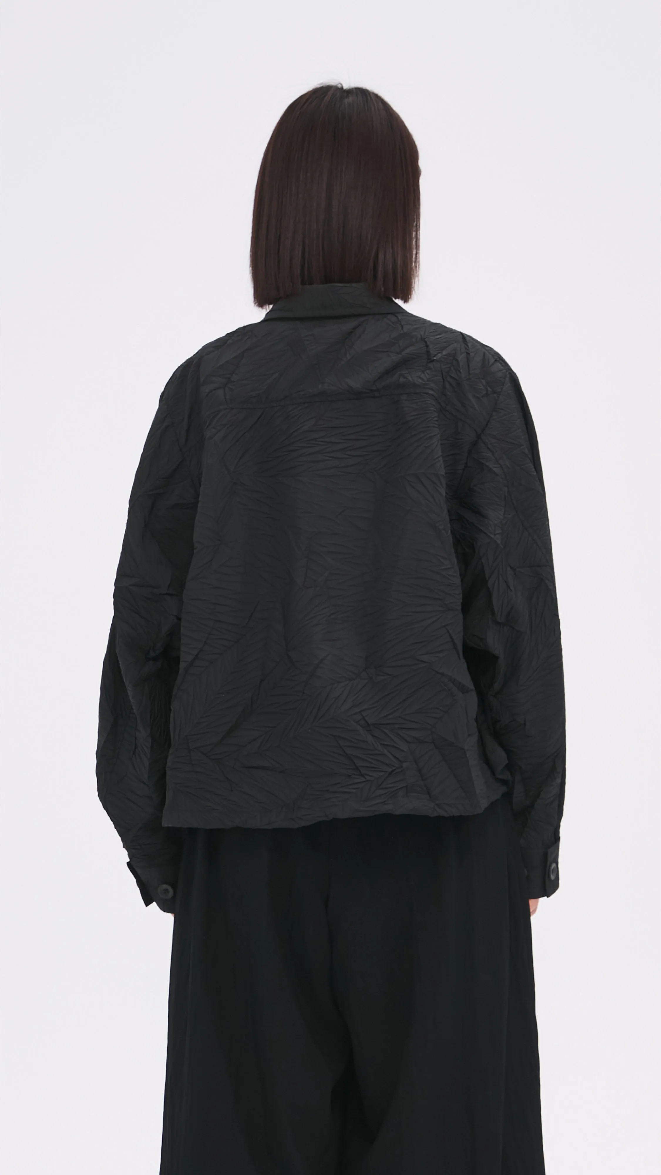 Distort Pleated Military Jacket sold by INITIAL Fashion product image thumbnail 3