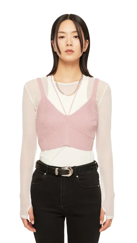 Lace-Up Knit Vest sold by INITIAL Fashion