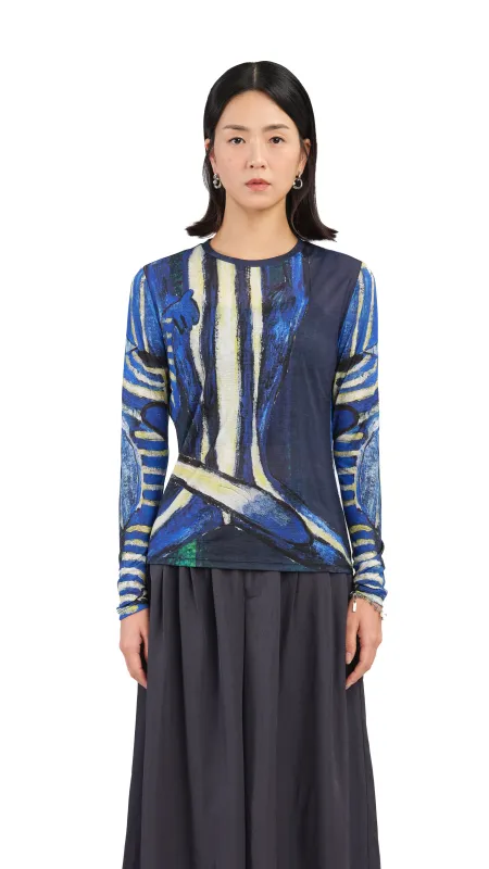 Selk'Nam Graphic Printed Tight Top sold by INITIAL Fashion