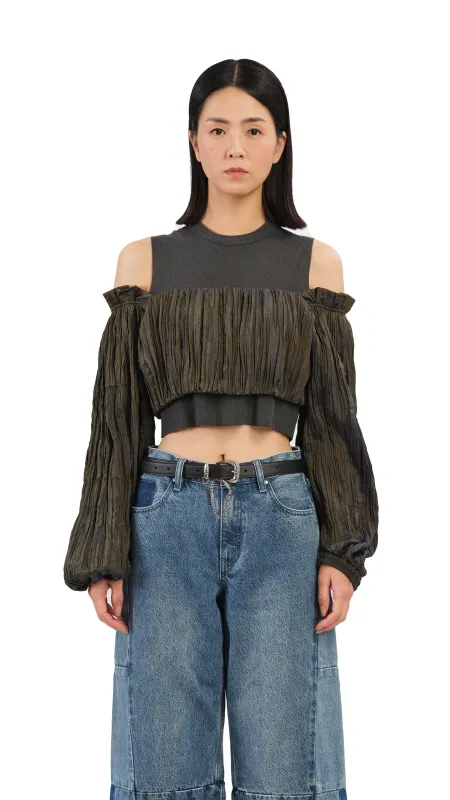 Bubble Sleeves Top sold by INITIAL Fashion