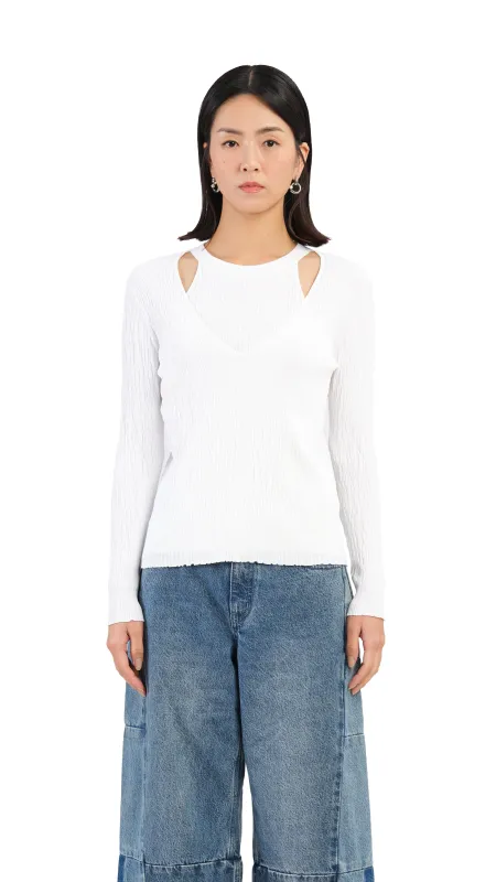 2 In 1 Knit Top sold by INITIAL Fashion