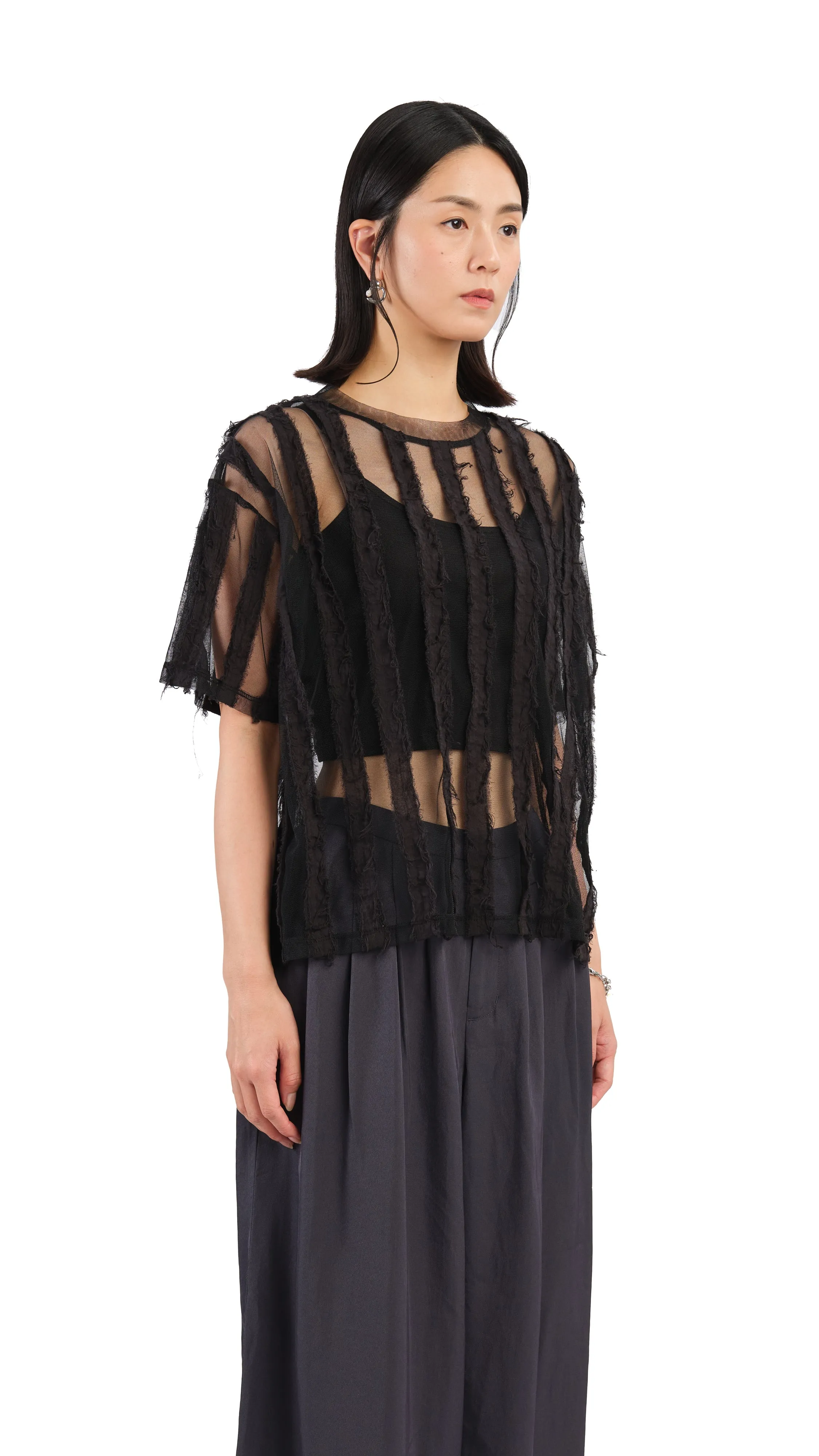 Mesh Patch Top sold by INITIAL Fashion product image thumbnail 2