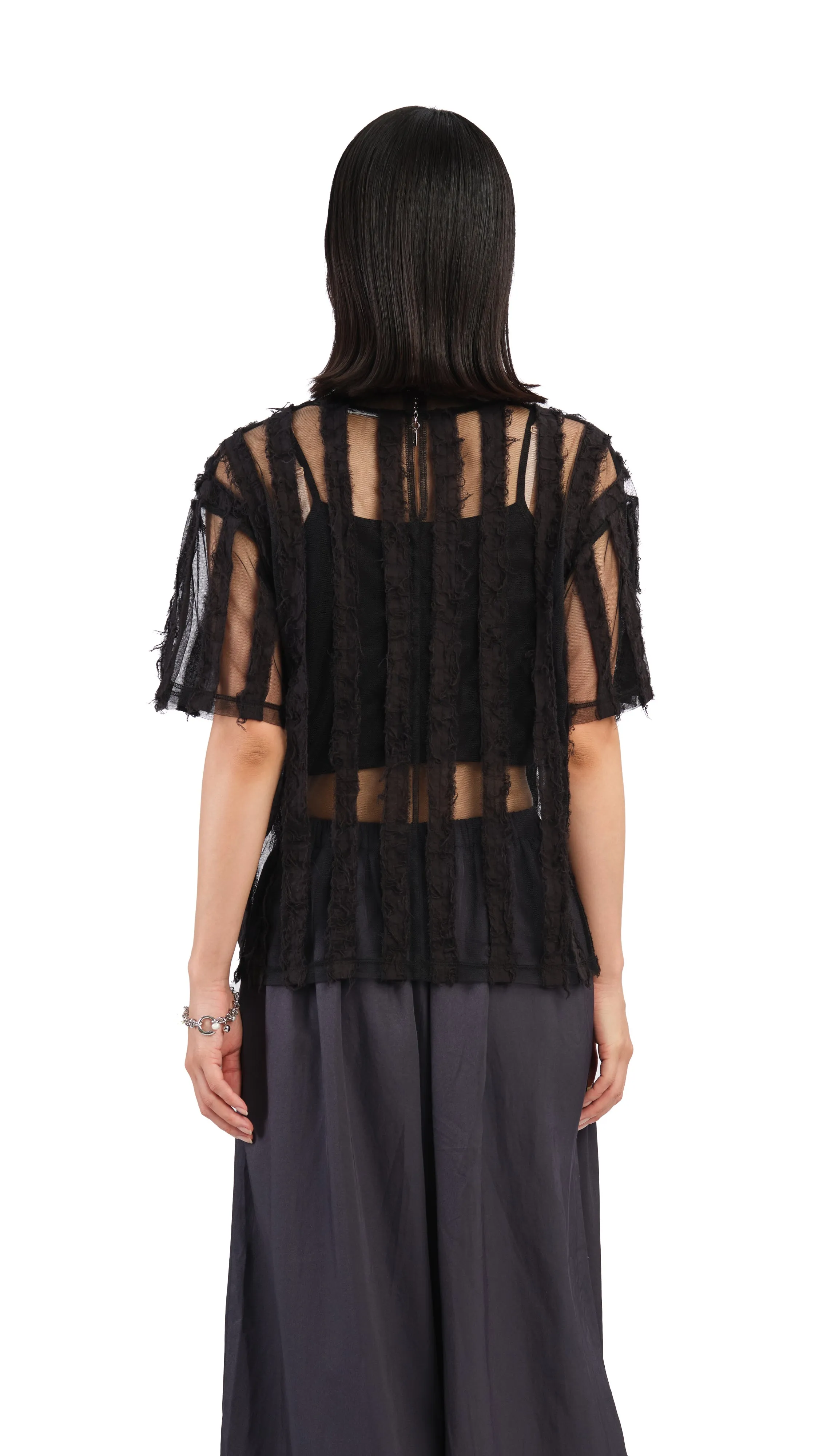 Mesh Patch Top sold by INITIAL Fashion product image thumbnail 4