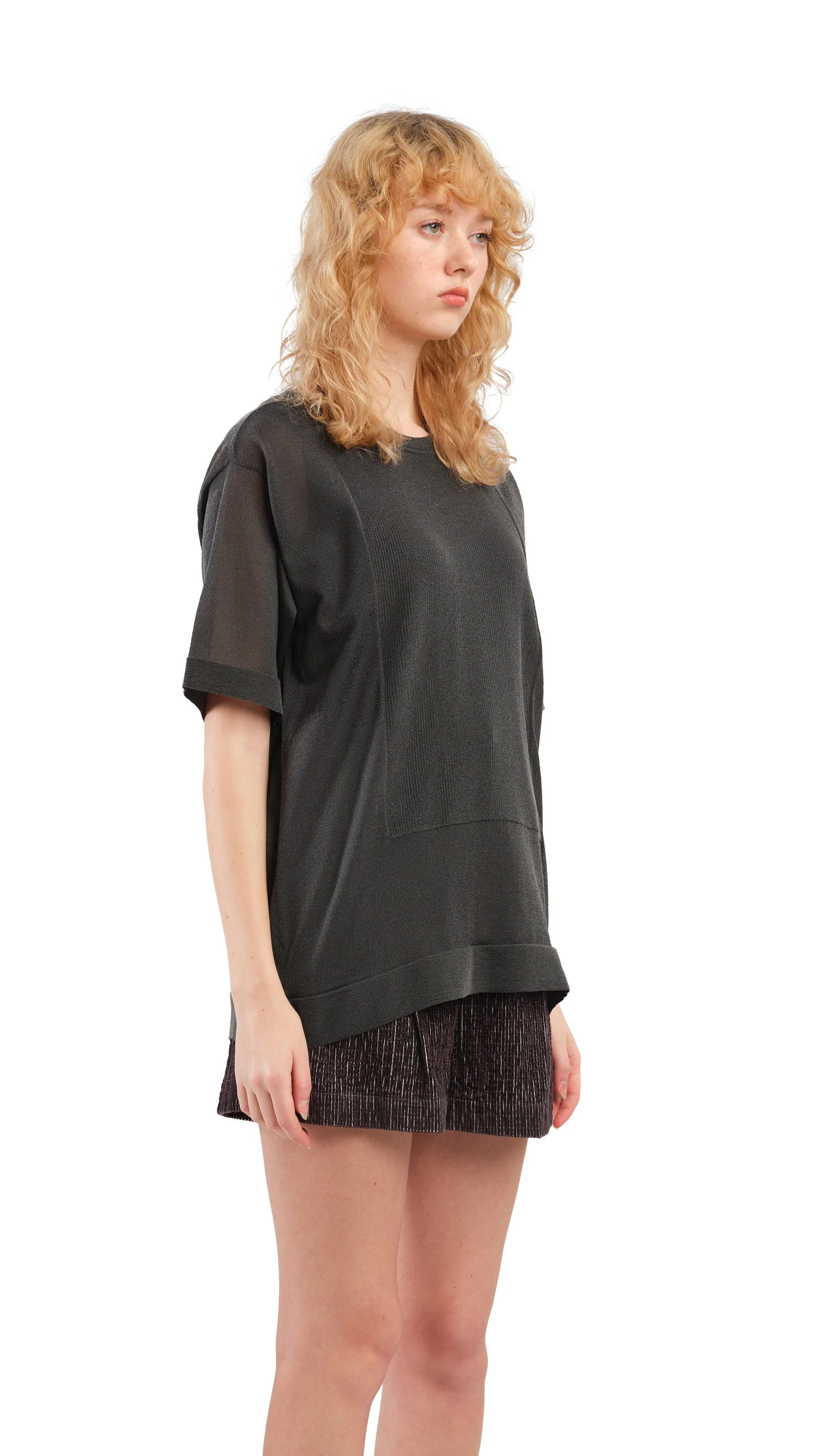Sheer Knit Tee sold by INITIAL Fashion product image thumbnail 2