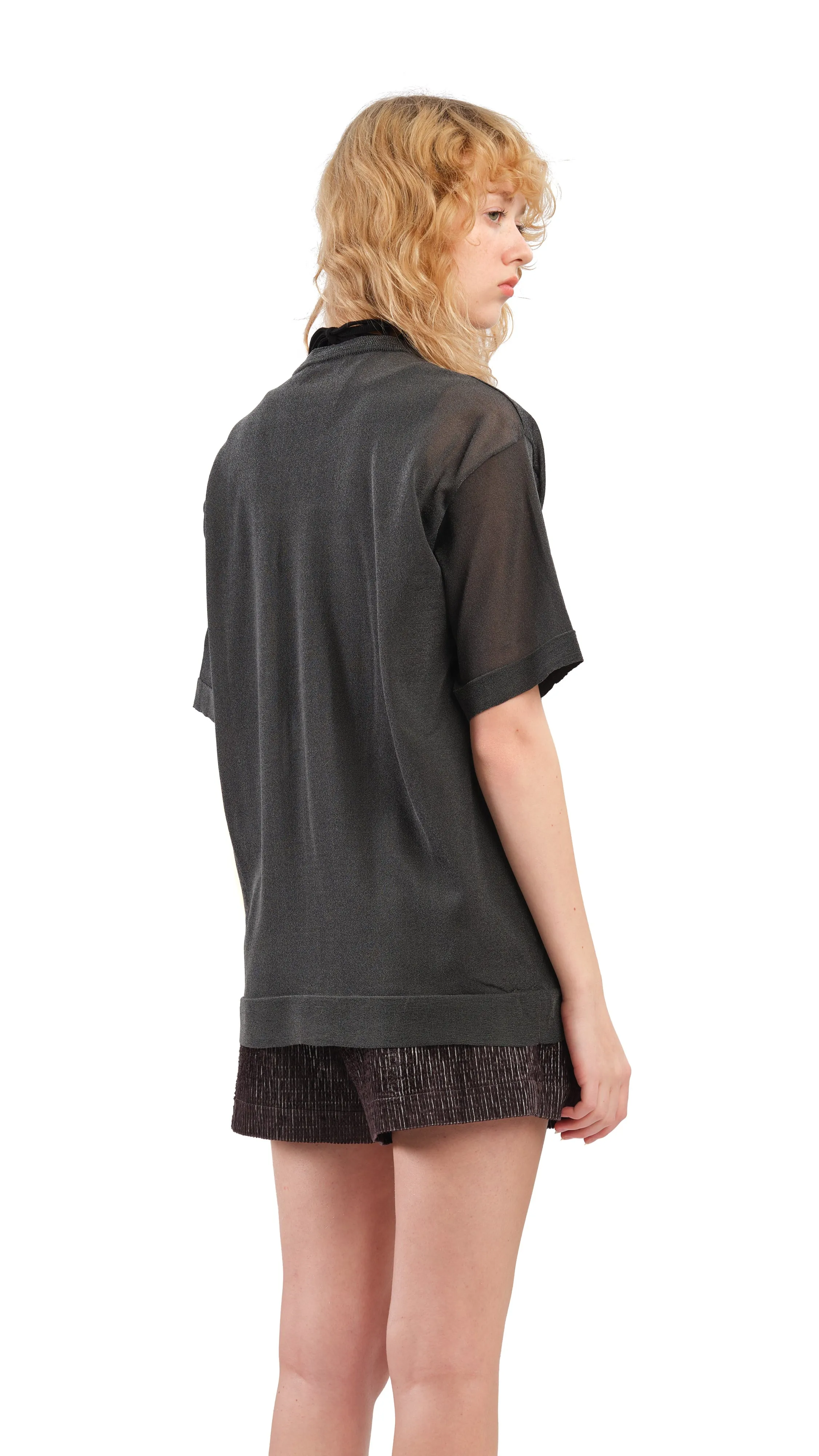 Sheer Knit Tee sold by INITIAL Fashion product image thumbnail 3