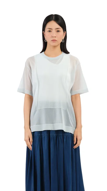 Sheer Knit Tee sold by INITIAL Fashion