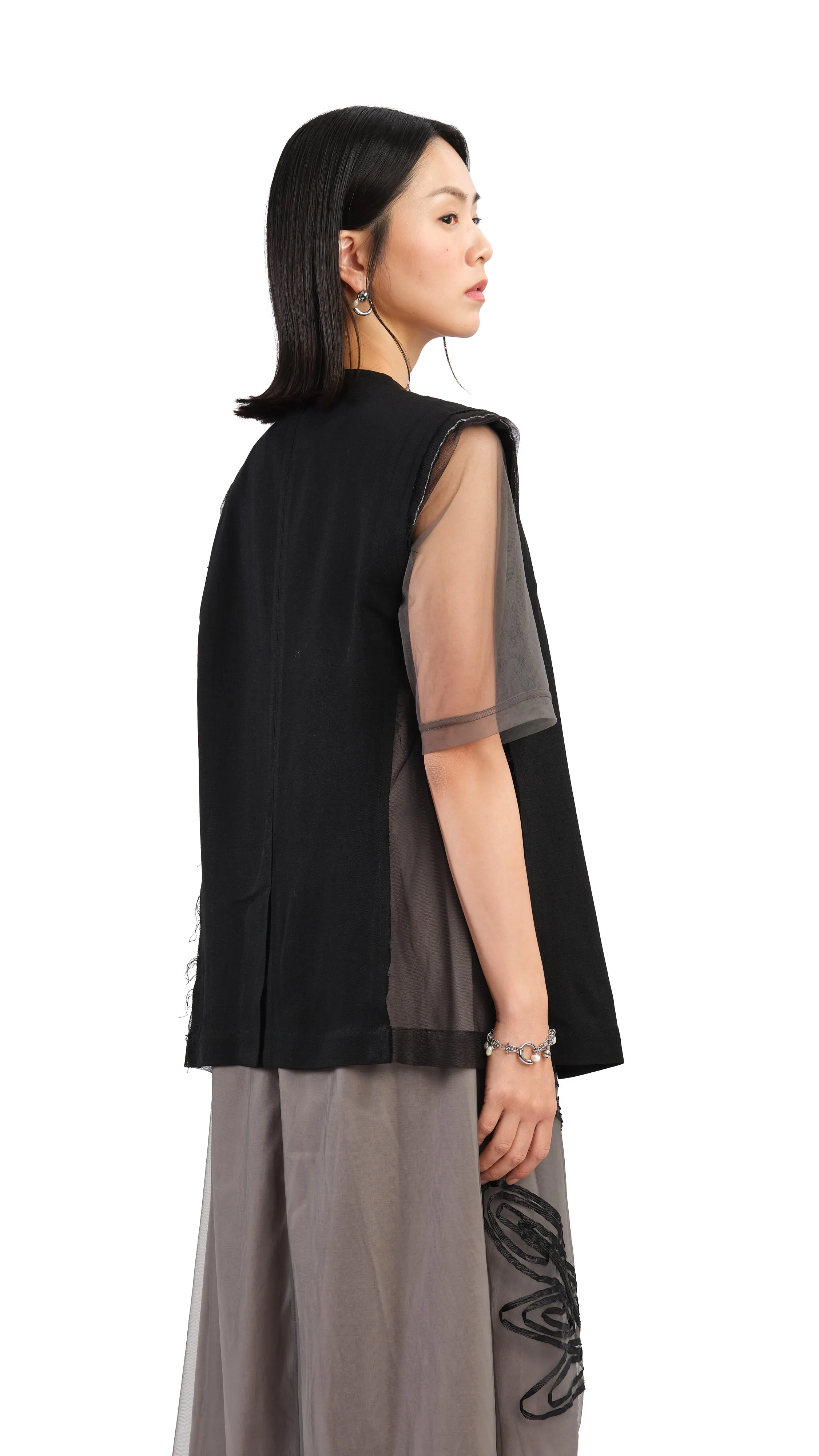 Mesh Waistcoat sold by INITIAL Fashion product image thumbnail 3