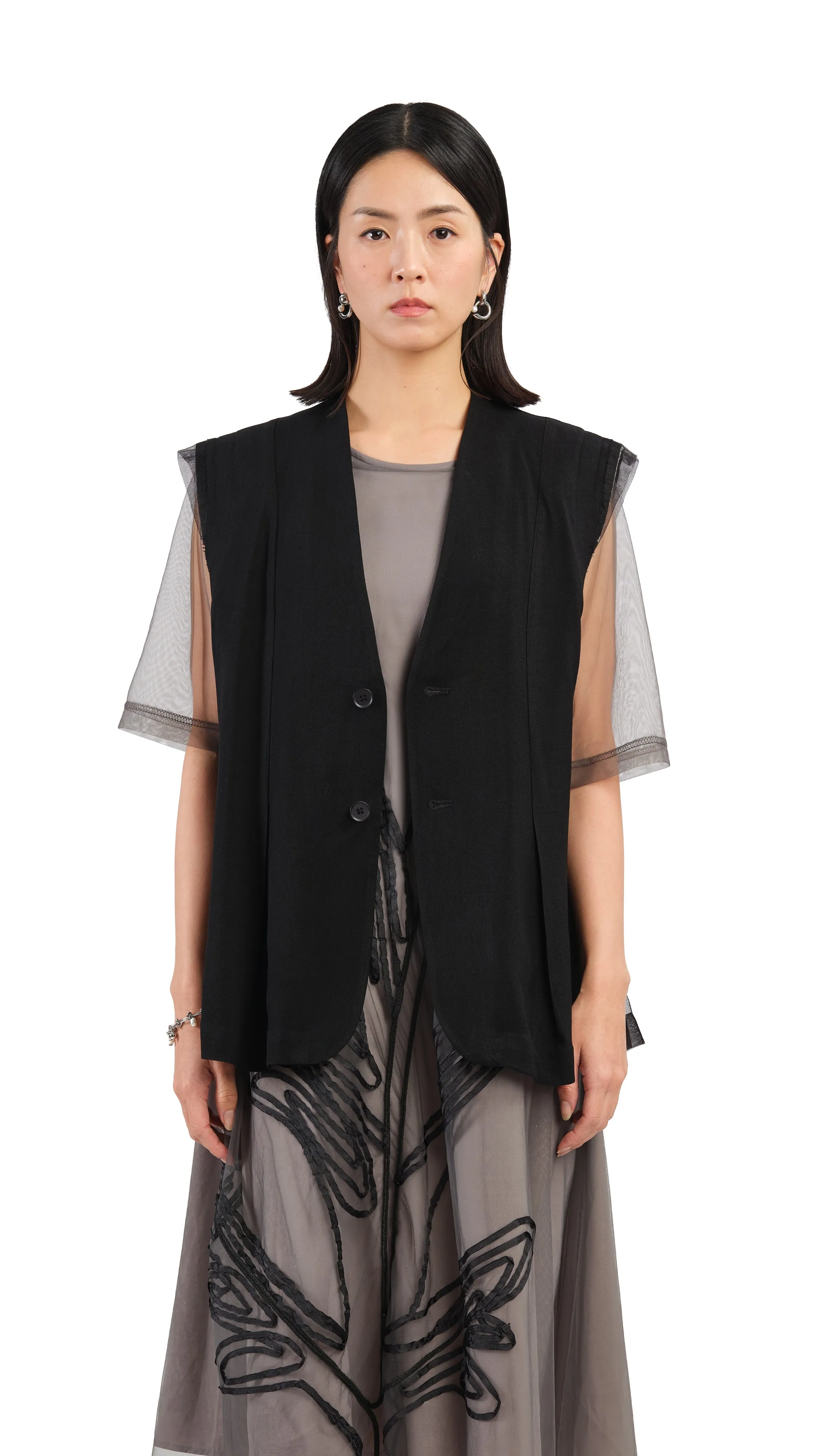 Mesh Waistcoat sold by INITIAL Fashion