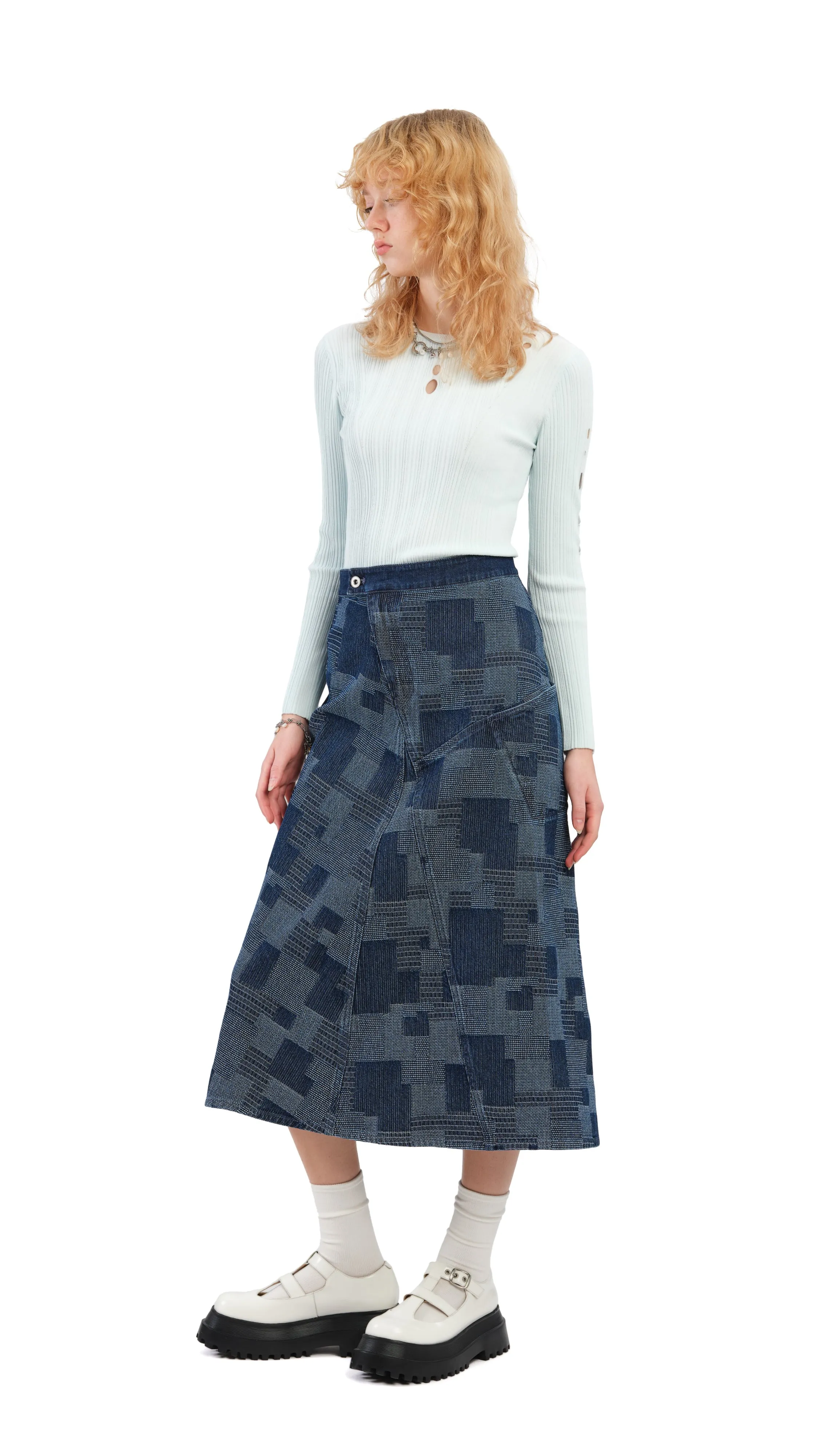 Denim Skirt sold by INITIAL Fashion product image thumbnail 5