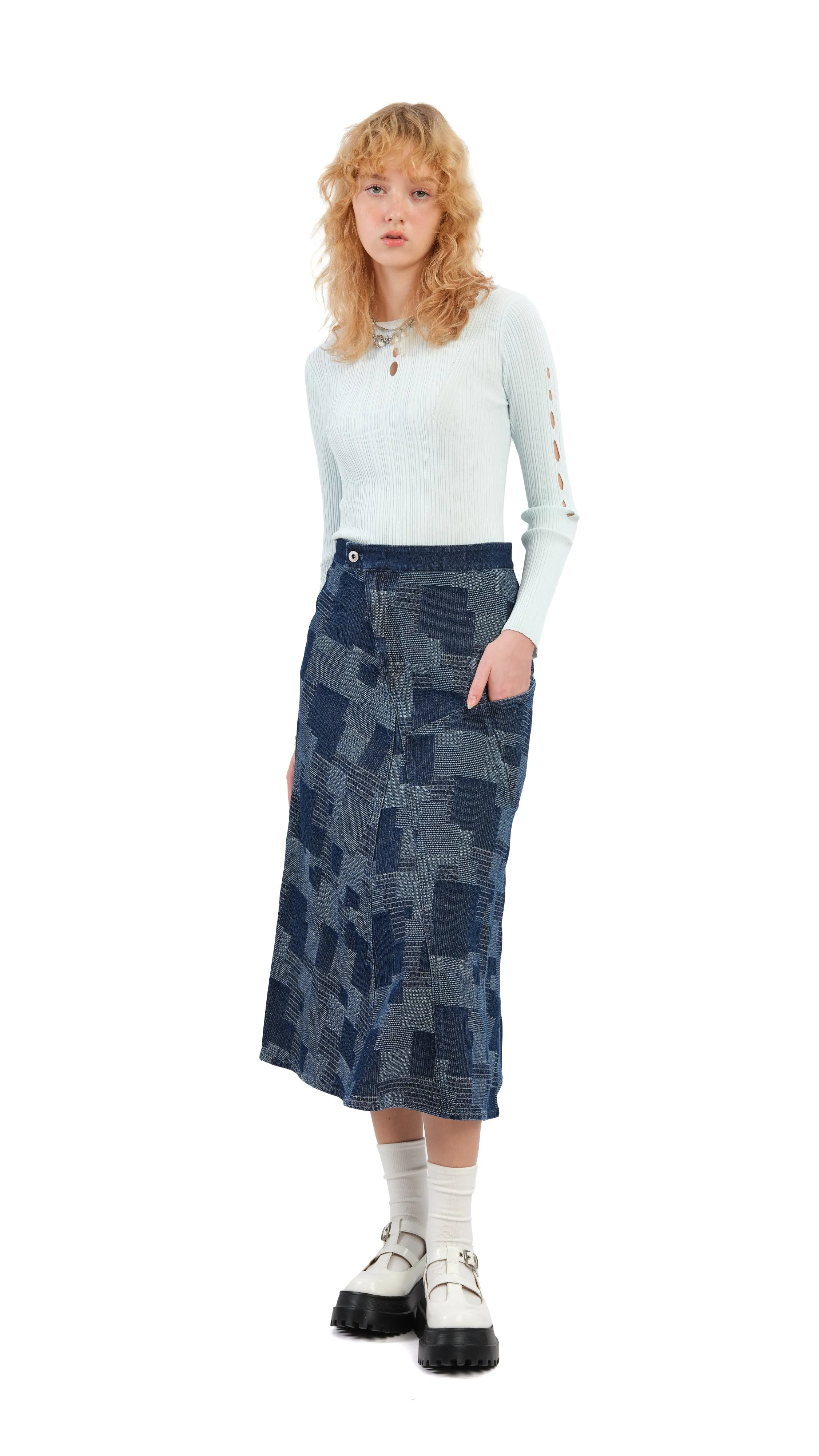 Denim Skirt sold by INITIAL Fashion product image thumbnail 4