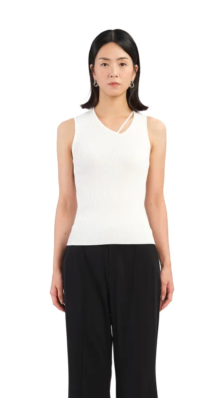 Asymmetric Neckline Top sold by INITIAL Fashion