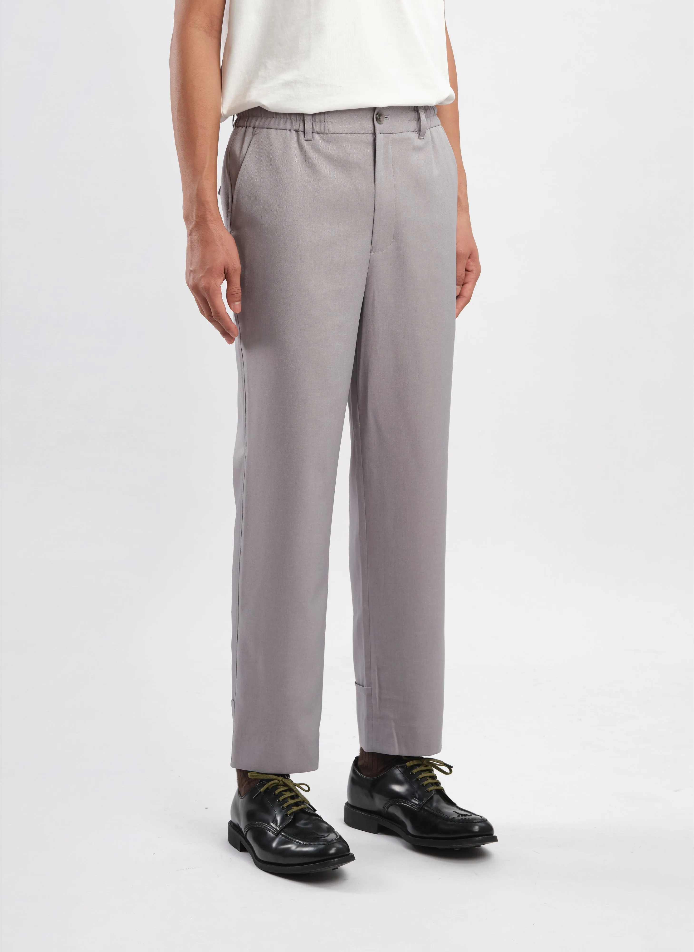Polyester Regular Length Tapered Pants (P-14) sold by INITIAL Fashion product image thumbnail 3