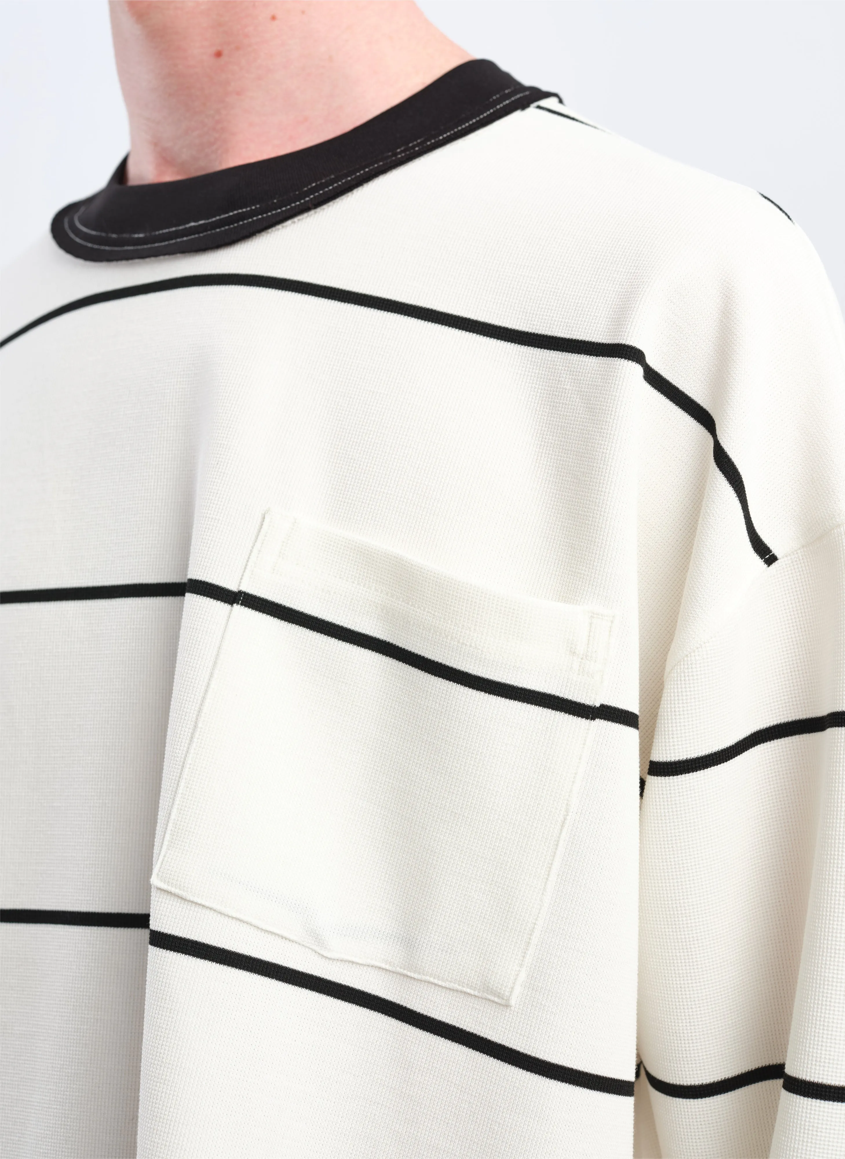 Jacquard Long Sleeves Border Top sold by INITIAL Fashion product image thumbnail 5