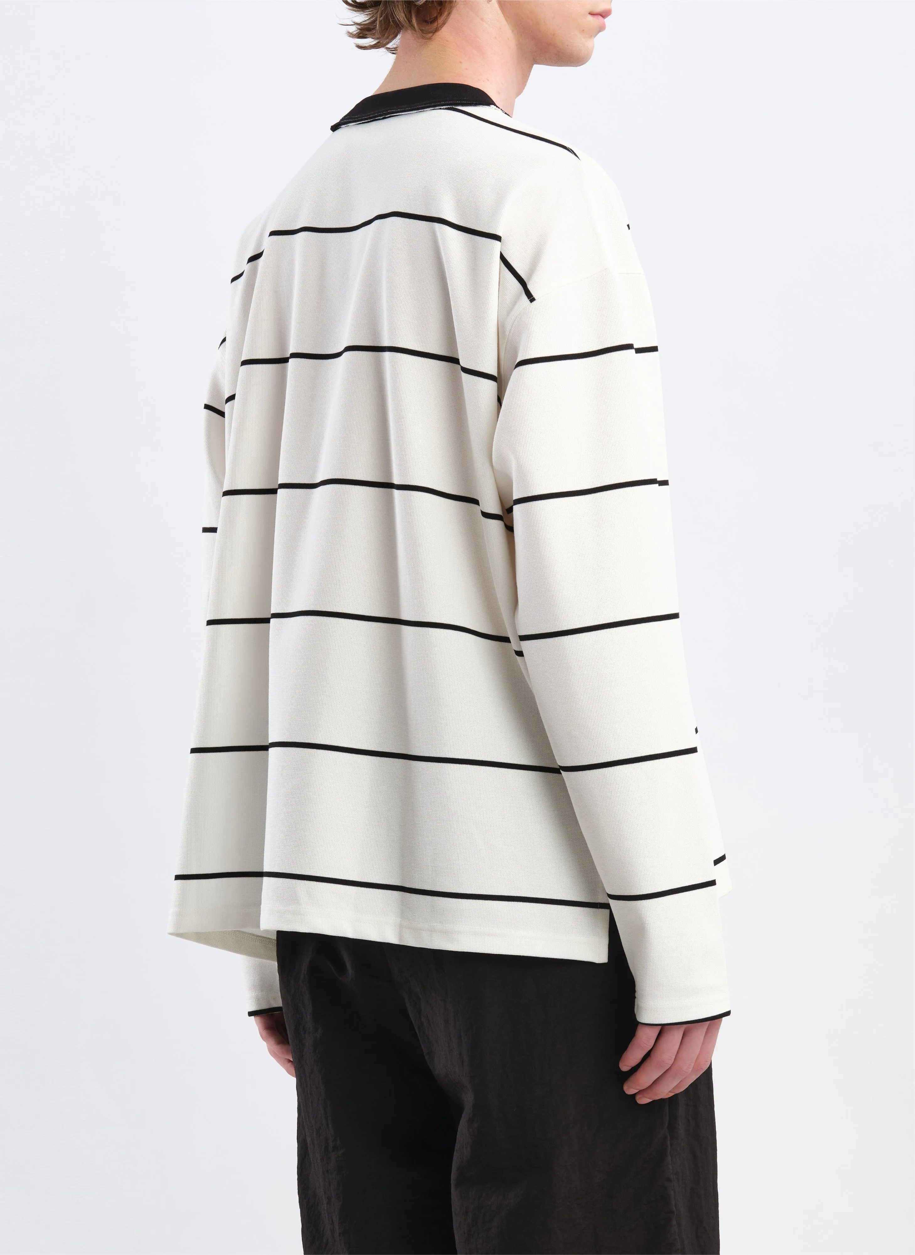 Jacquard Long Sleeves Border Top sold by INITIAL Fashion product image thumbnail 4