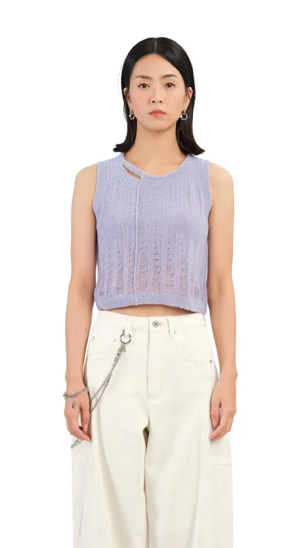Boucle Cropped Vest sold by INITIAL Fashion