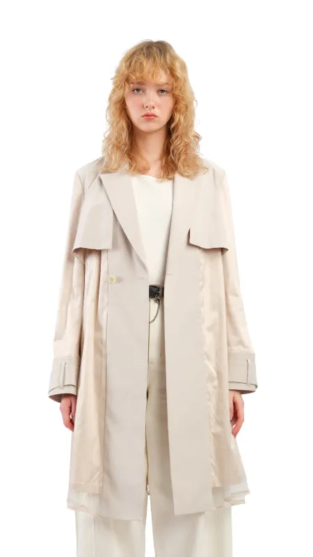 Mesh Trench Coat sold by INITIAL Fashion