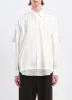 60s Cotton typewriter Blocking Shirt sold by INITIAL Fashion