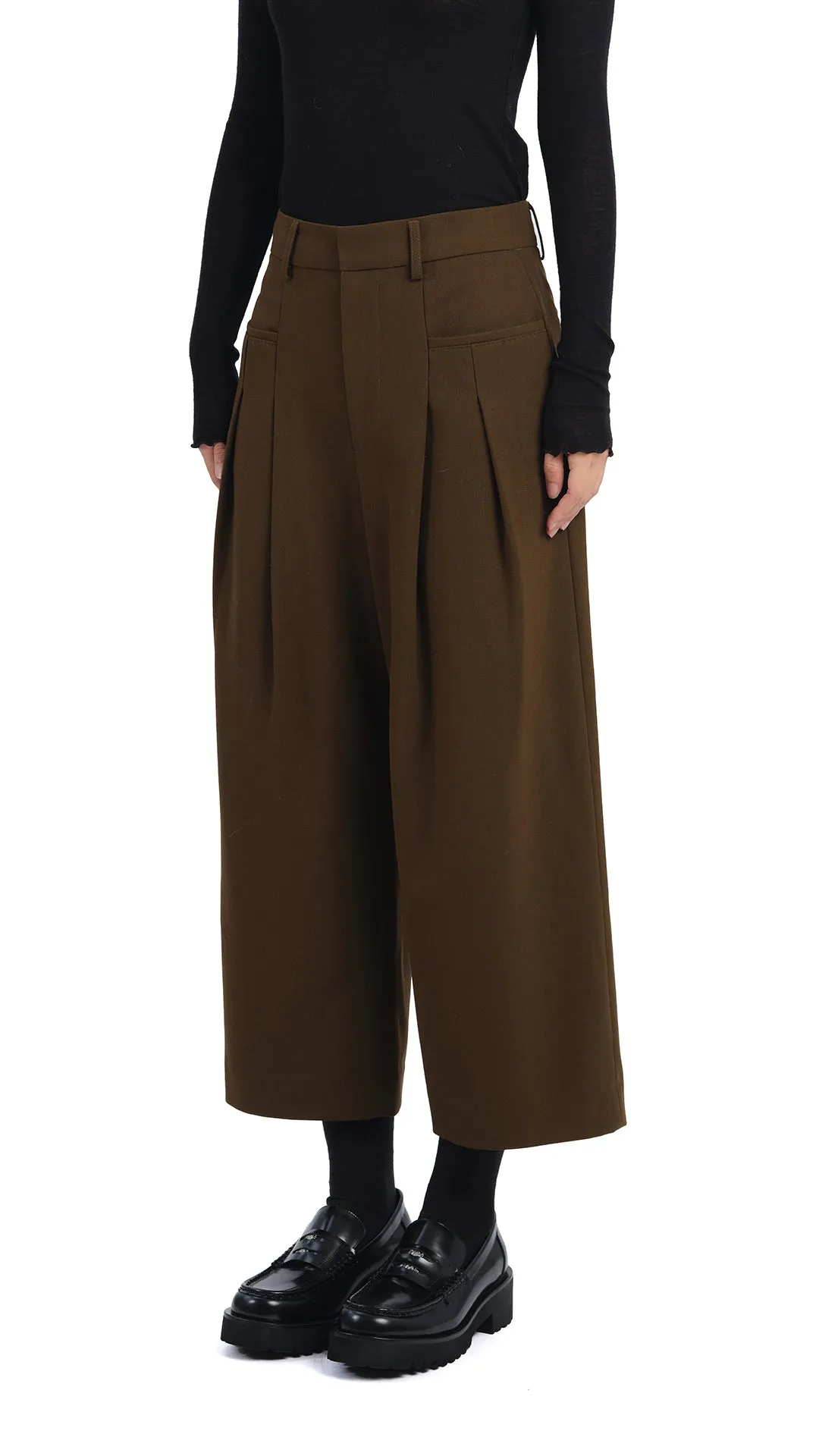 Wide-Leg Ankle Pants sold by INITIAL Fashion product image thumbnail 2