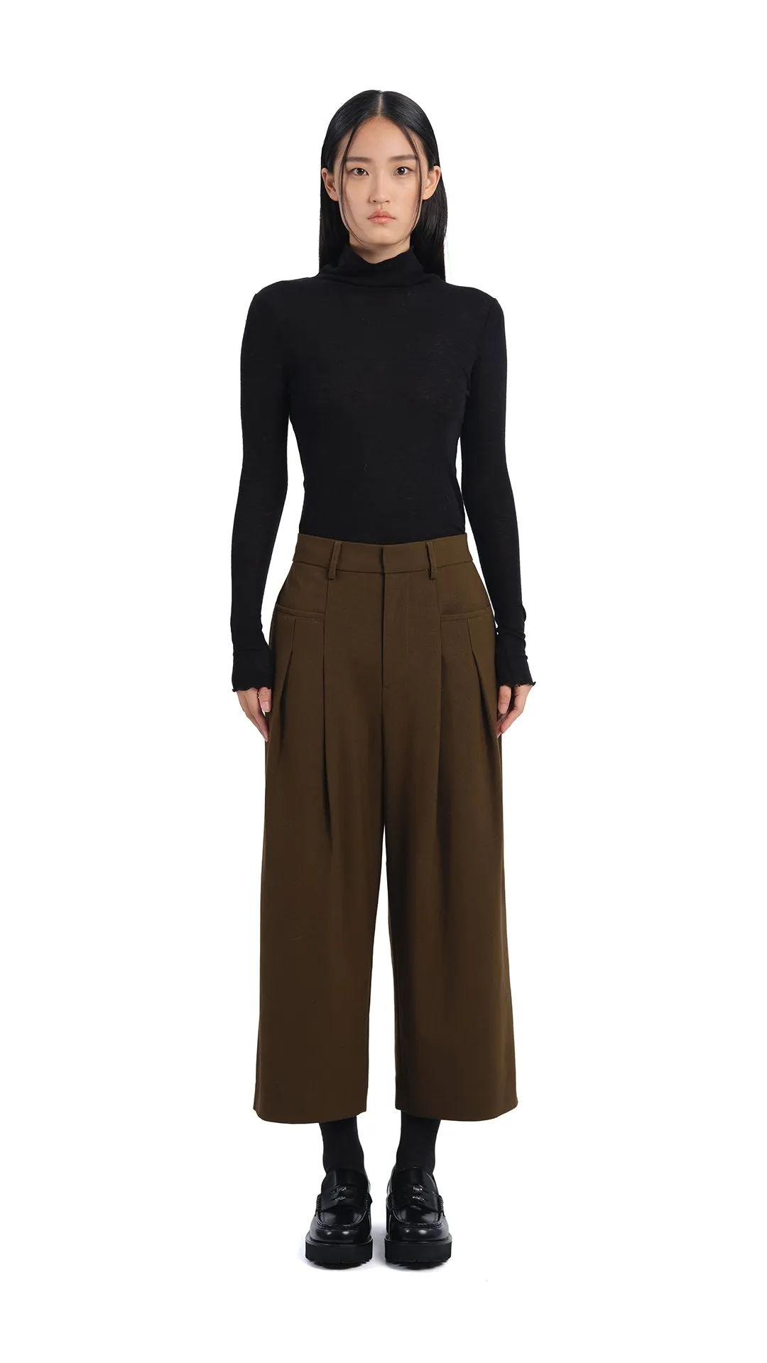Wide-Leg Ankle Pants sold by INITIAL Fashion product image thumbnail 5