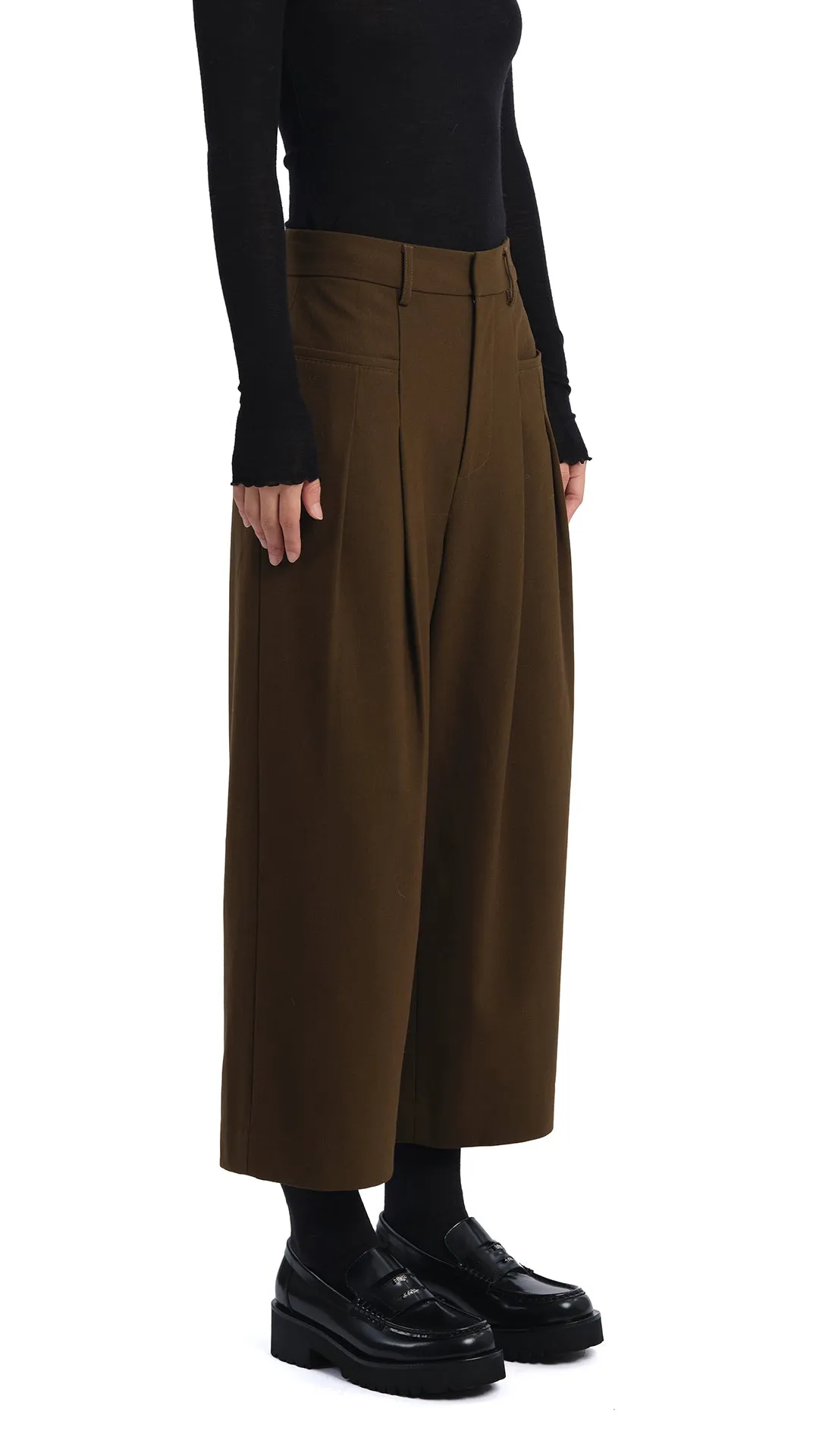 Wide-Leg Ankle Pants sold by INITIAL Fashion product image thumbnail 3
