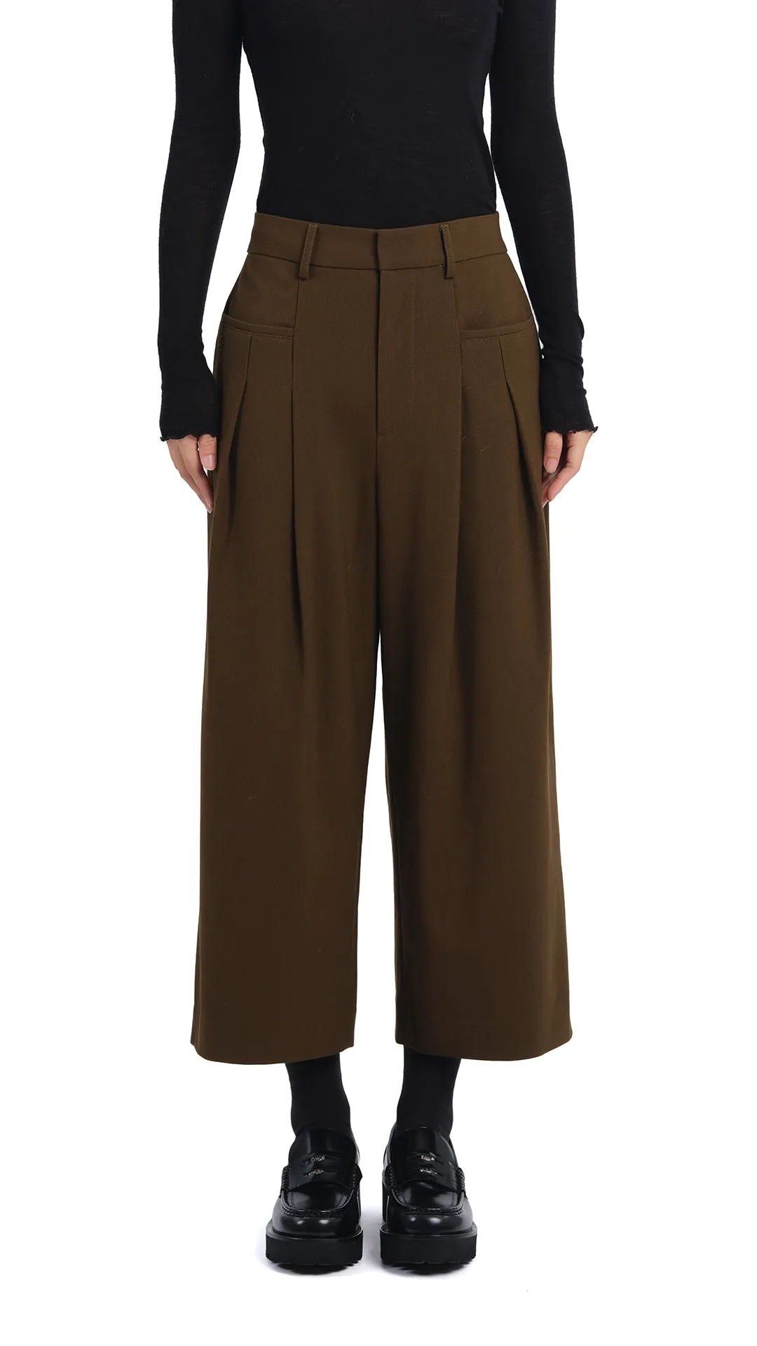Wide-Leg Ankle Pants sold by INITIAL Fashion