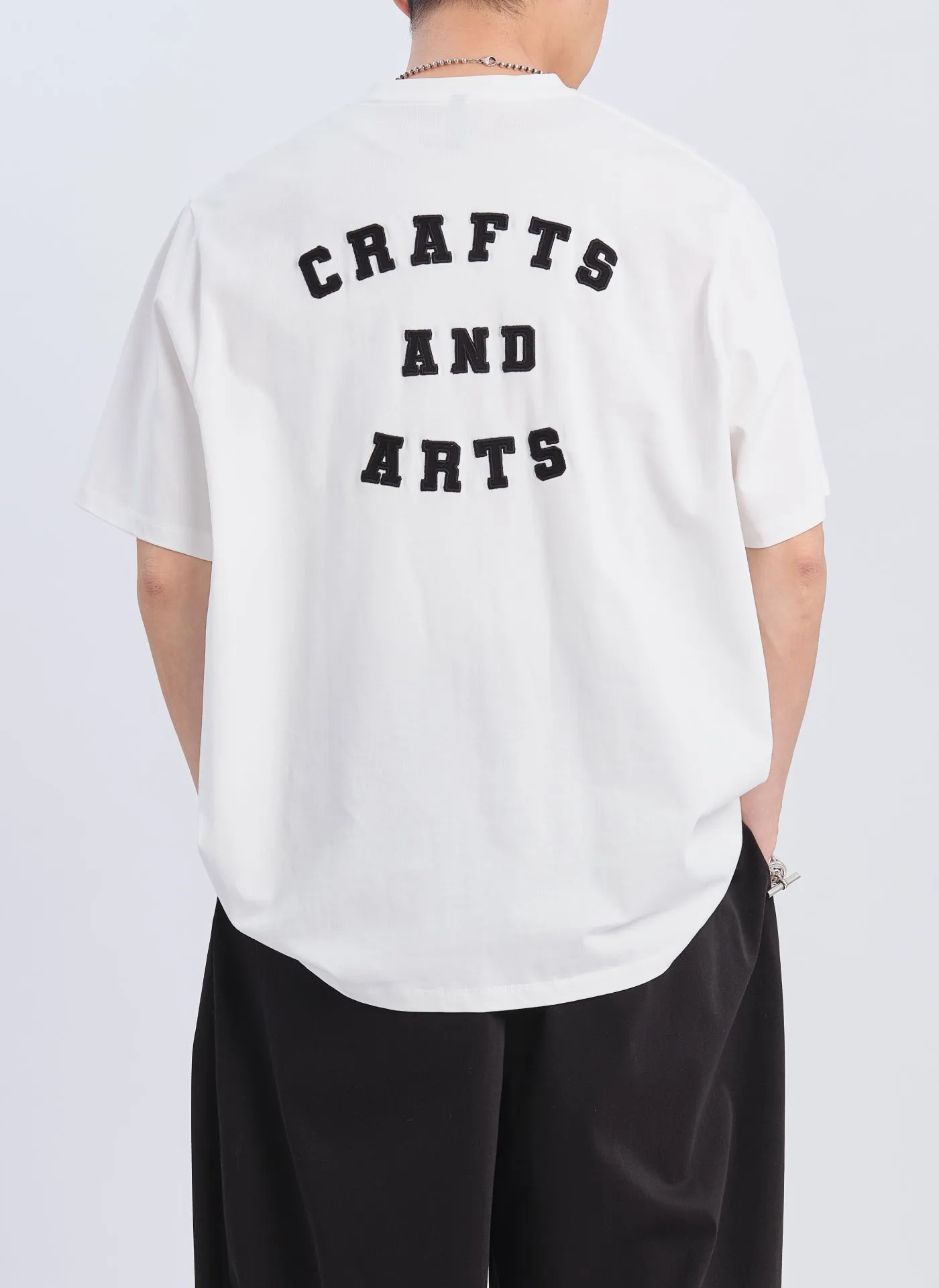 Mercerised Cotton Patch Tee sold by INITIAL Fashion product image thumbnail 4