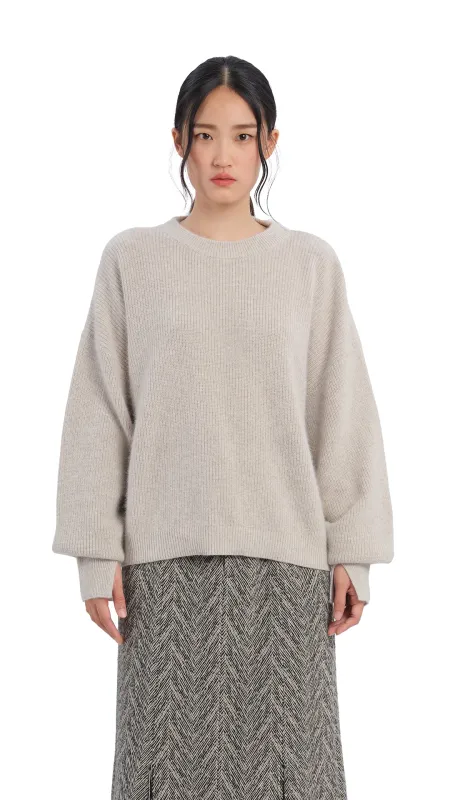 Fox-Mix Cardigan Sweater sold by INITIAL Fashion