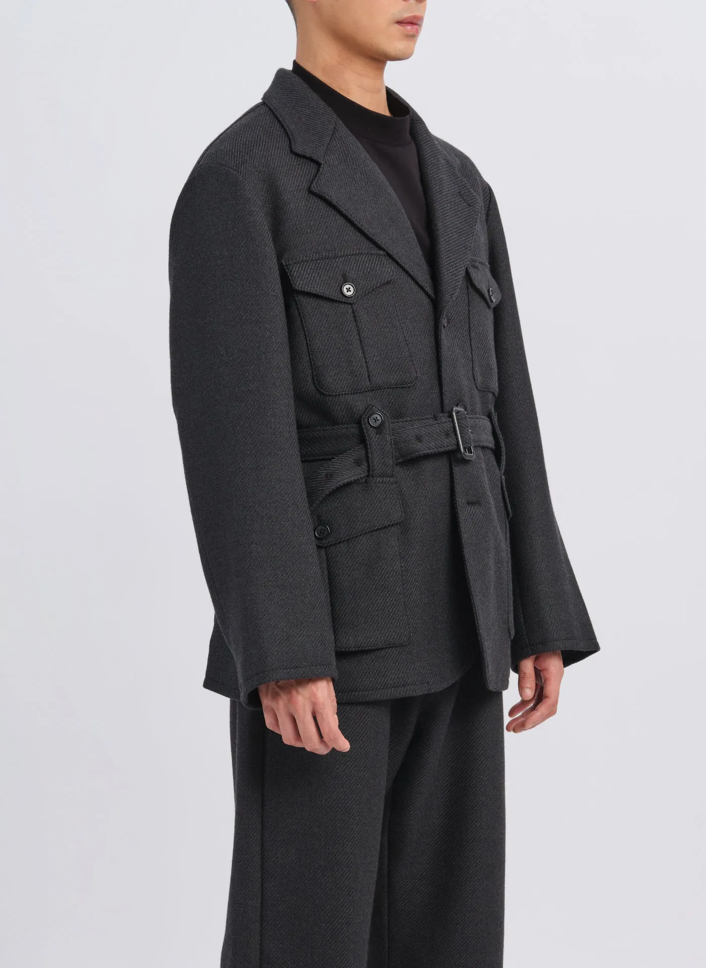 Marzotto Wool Single Breasted Soft Hunting Blazer sold by INITIAL Fashion product image thumbnail 3