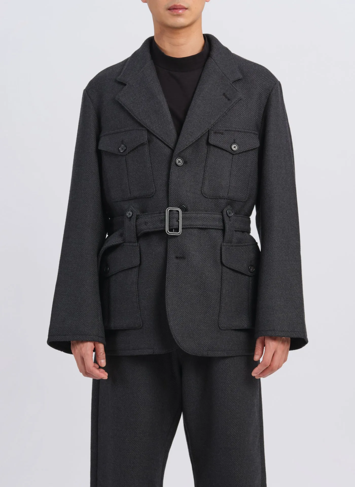 Marzotto Wool Single Breasted Soft Hunting Blazer sold by INITIAL Fashion product image thumbnail 2