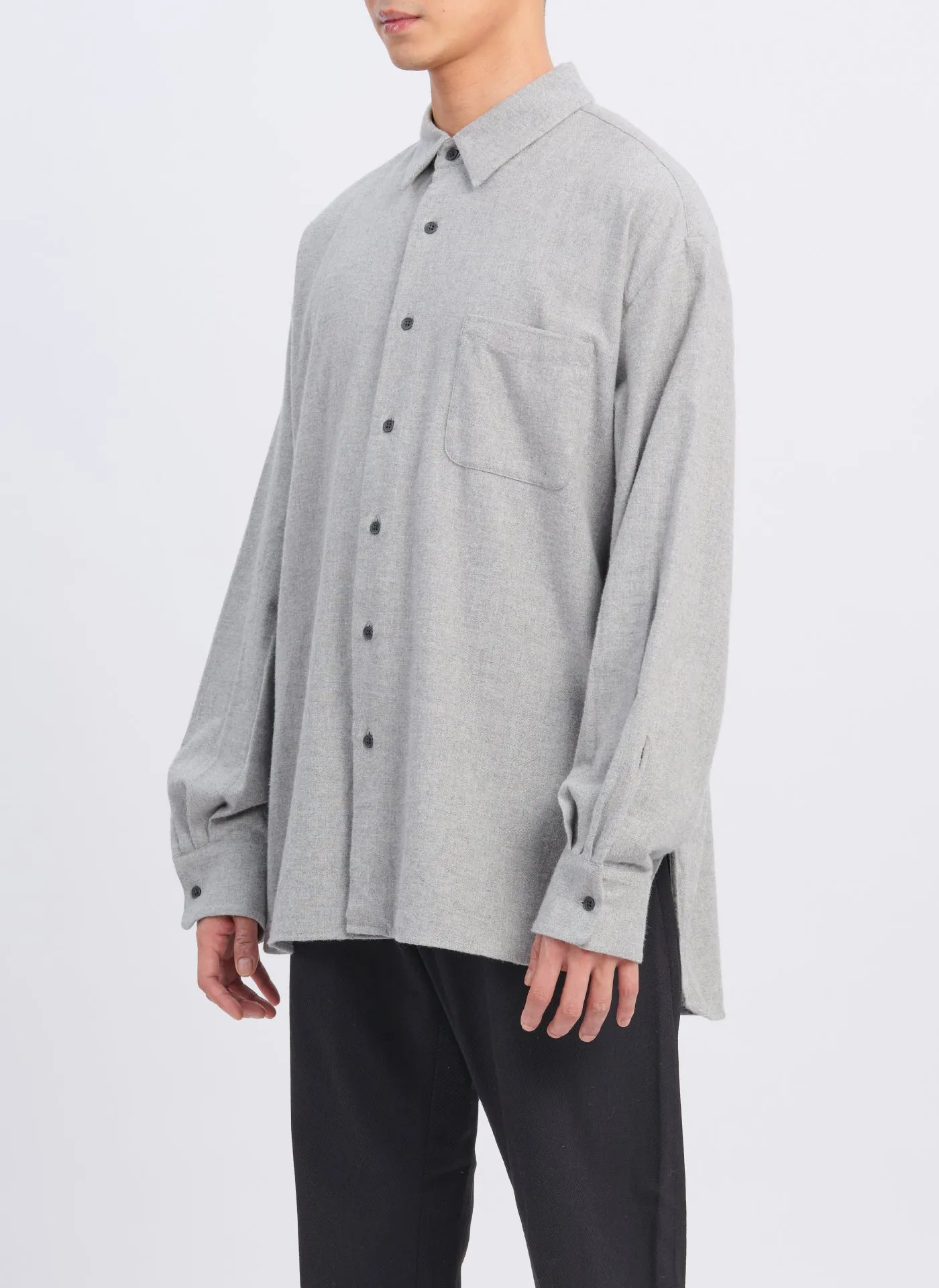 21S Brushed Chambray Classic Shirt sold by INITIAL Fashion product image thumbnail 3